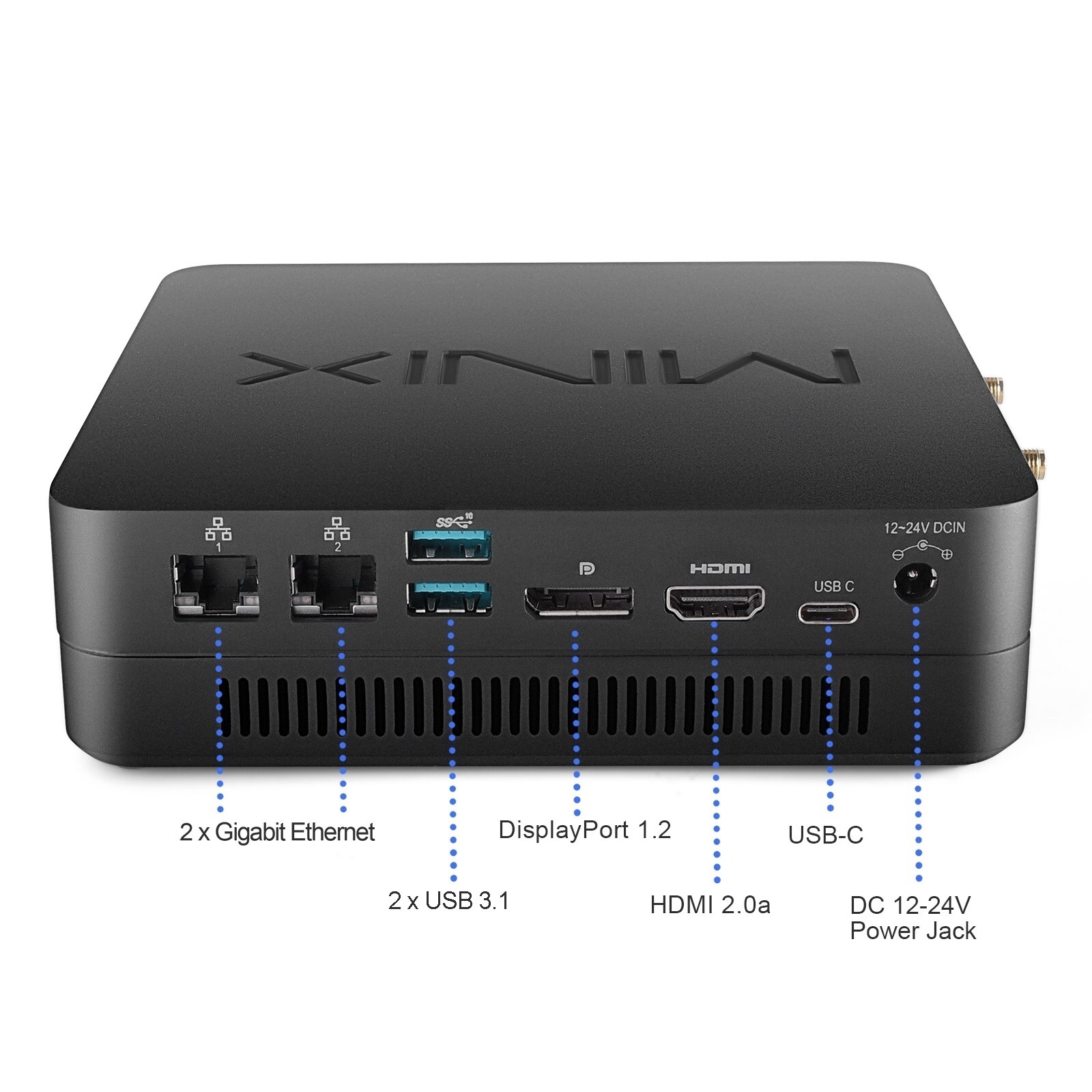 MINIX NGC-7UP Mini PC i7-10510U Ubuntu23.1/64G Ram/SSD 1TB Mini Computer 4K 60Hz