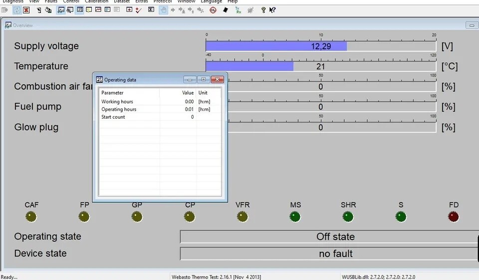 Webasto Eberspacher USB Diagnostic Adapter Interface Cable + SOFTWARE WTT ,EDITH