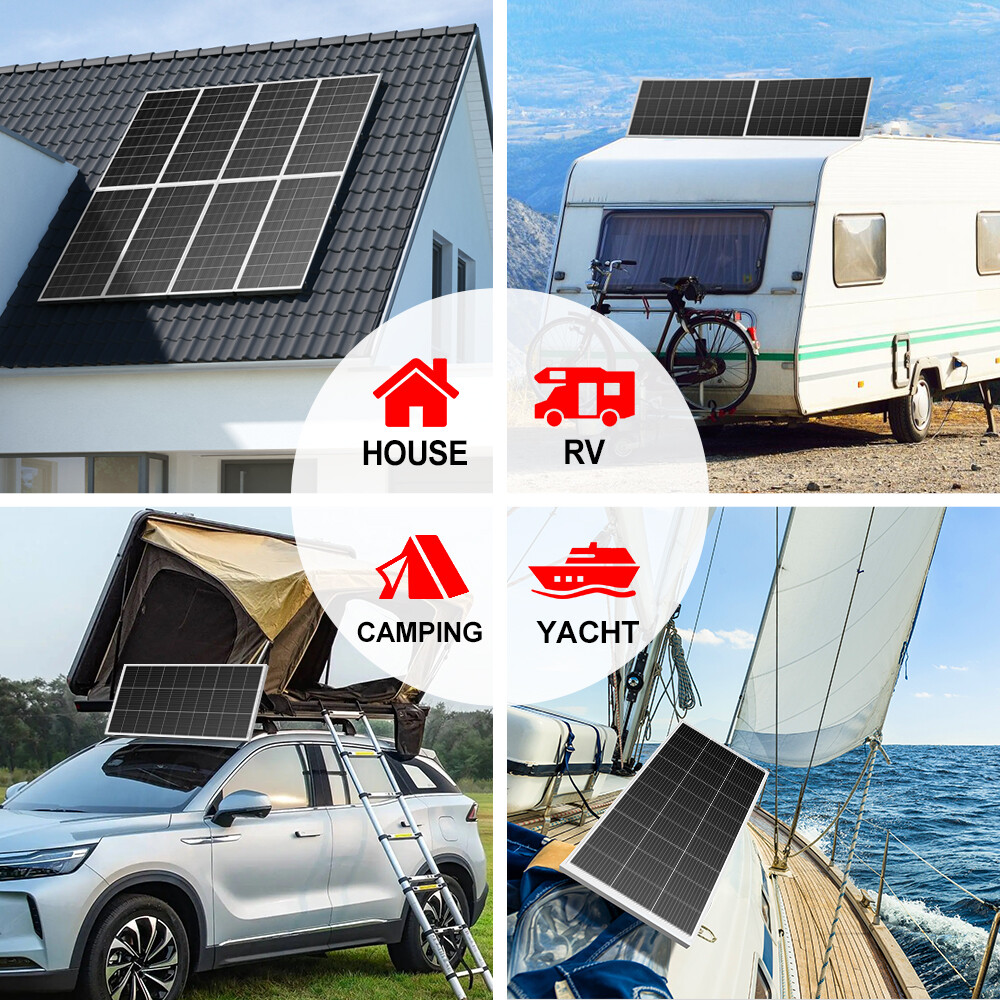 Dokio 200w Mono Solar Panel Monocrystalline for Home/Caravan/RV/Camper