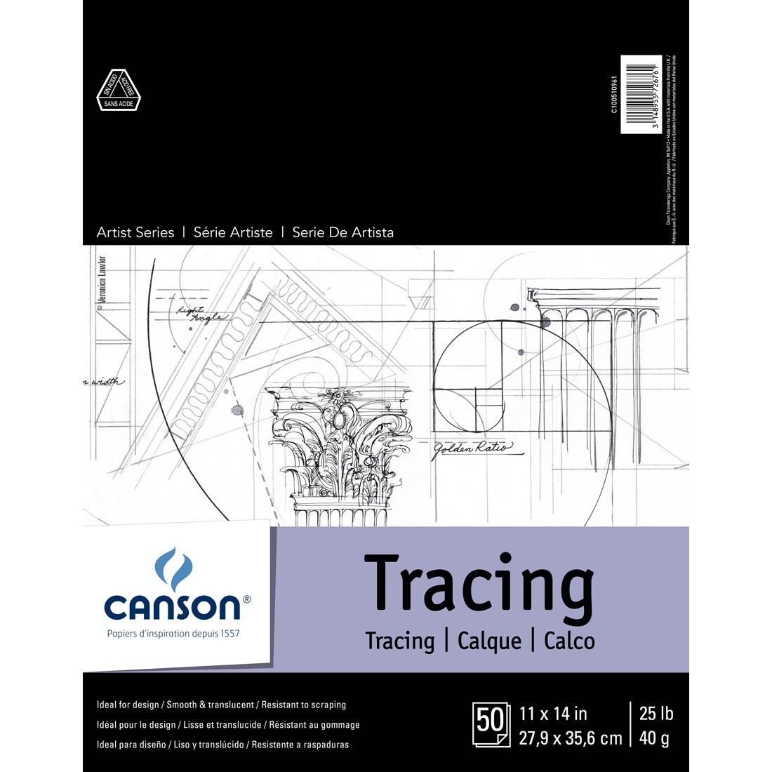Canson Artist Series Tracing Paper Pad 11x14"