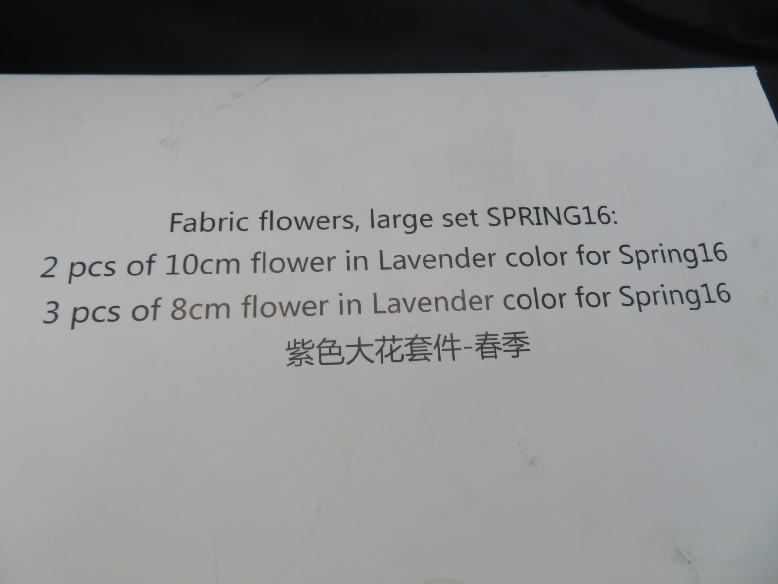 Pandora Jewelry Lavender Fabric Flowers Spring 2016 Display Pieces - NEW