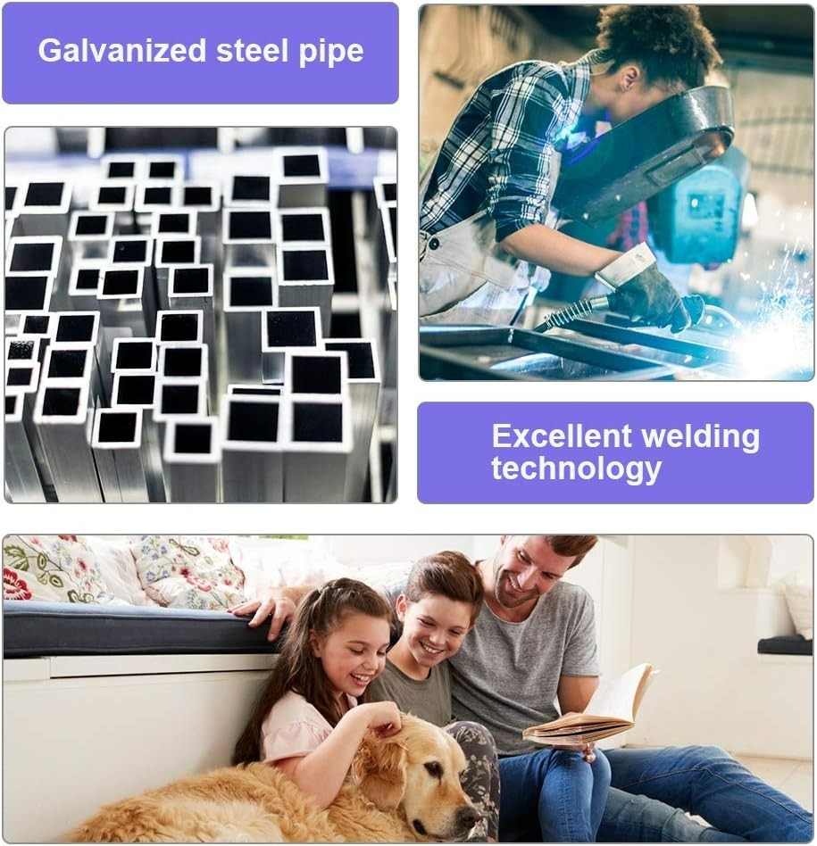 Welded Wire Dog Kennel Heavy Duty Playpen Included a Roof &Water-Resistant Cover