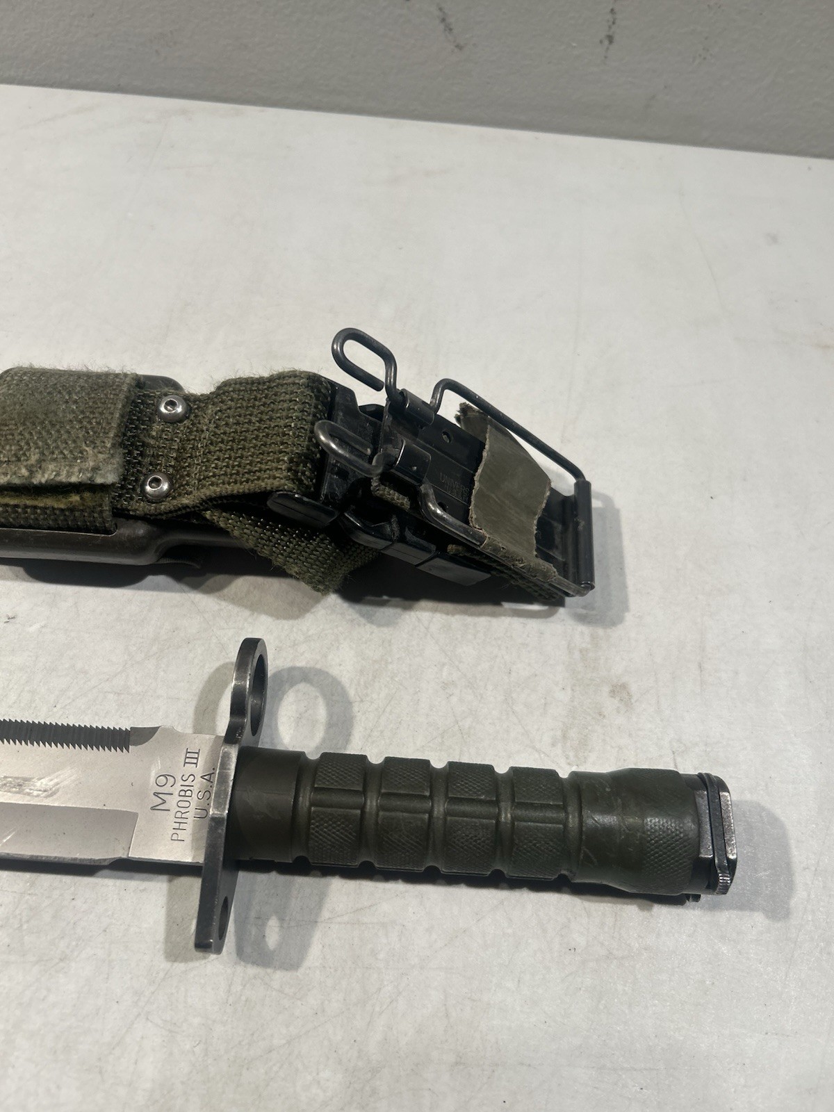 PHROBIS III Military Fixed Blade with Scabbard Case Sheath #40