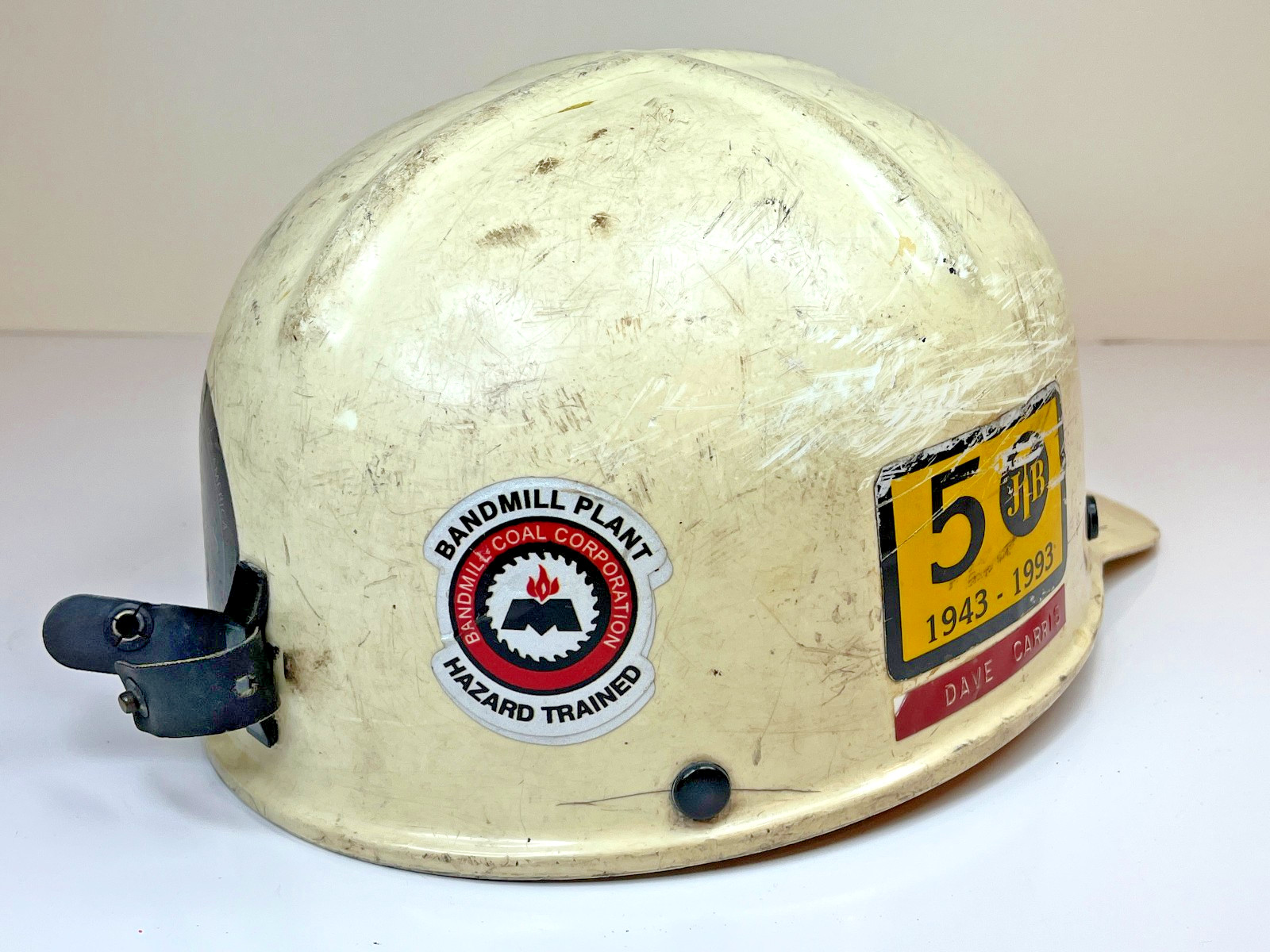 MSA Comfo-Cap Low Vein Coal Mining Hard Hat Vintage Prop 1977