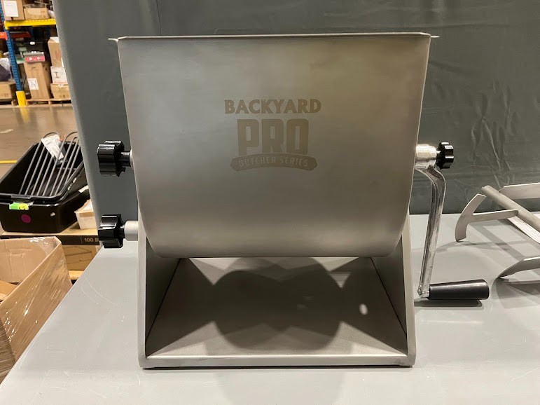 Backyard Pro 44 lb. Manual Tilting Meat Mixer with Removable Paddles