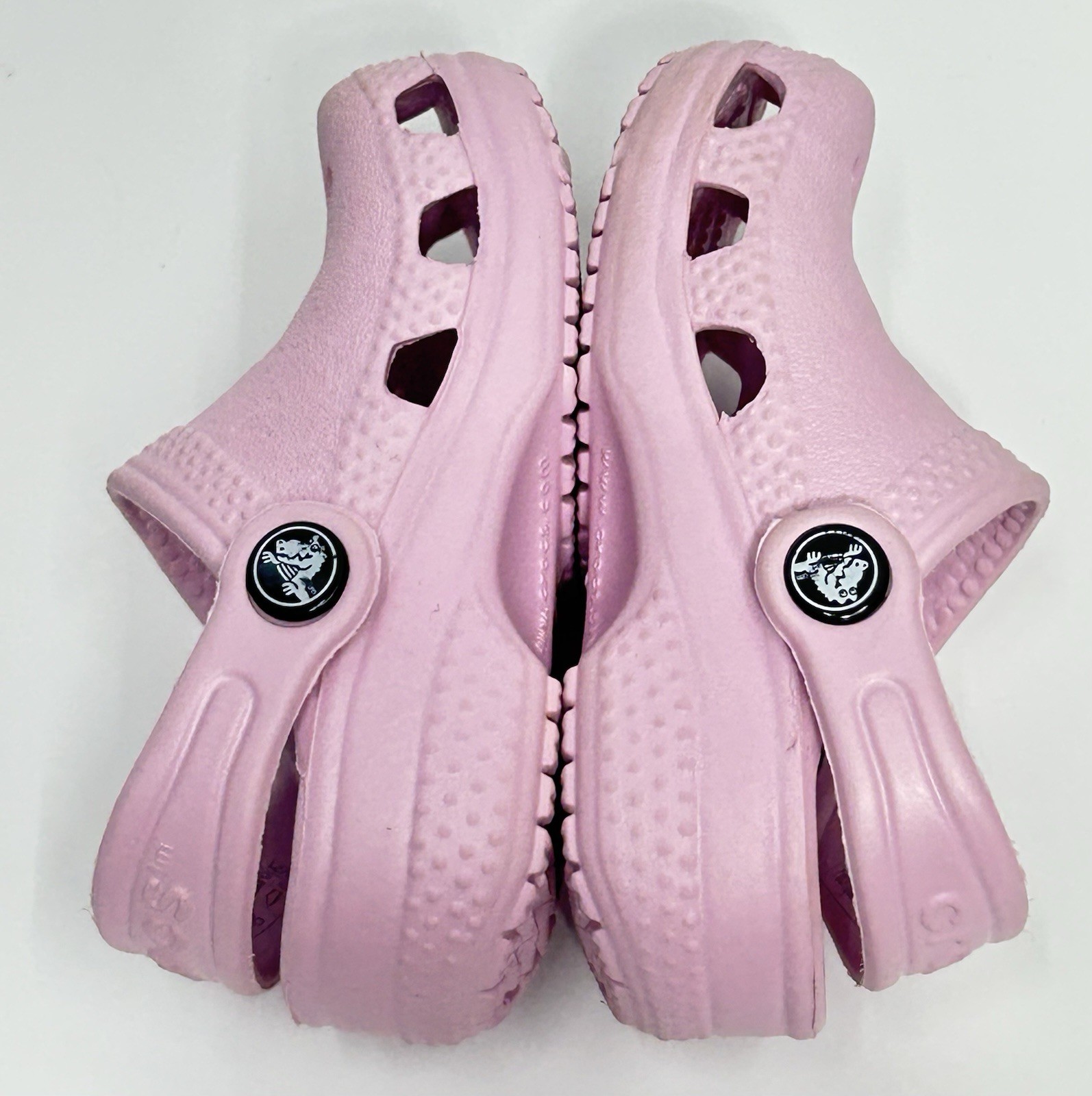 Crocs Classic Clogs Girls 2-3 Infant Baby Pink Slip On Shoes walker