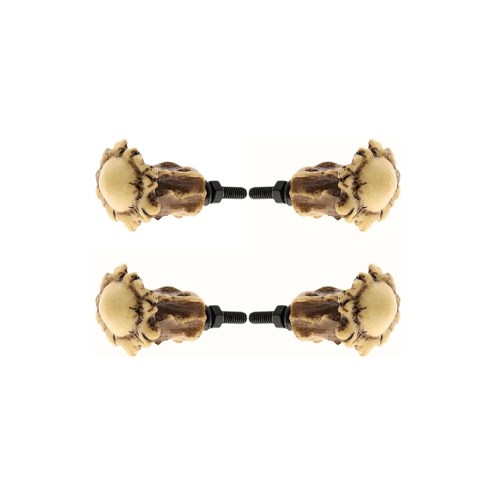 Faux Deer Antler Door Handle Drawer Pull Lodge Decor Antler Crown Knob Set of 4