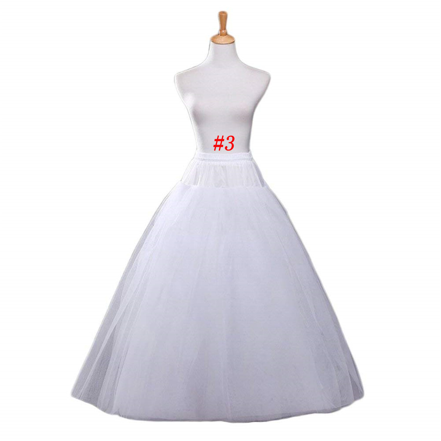 Petticoat Skirt Vintage White Hoop Skirt Crinoline Slip Wedding Gown Underskirt