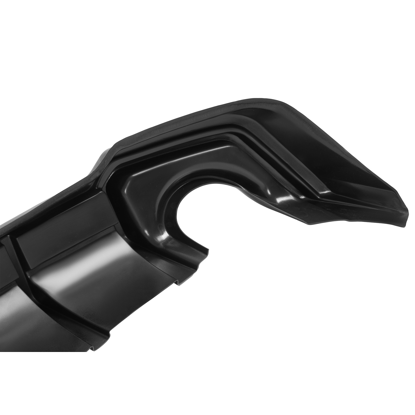 Rear Diffuser w/LED Light + Corner Spats Gloss Black For 2022-2026 Honda Civic