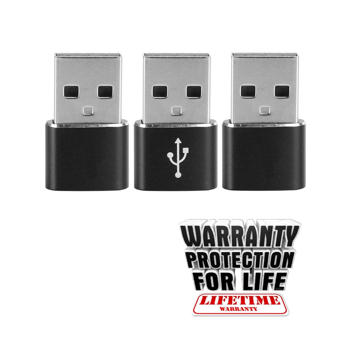 3 PACK USB C 3.1 Type C Female to USB 3.0 Type A Male Port Converter Adapter NEW