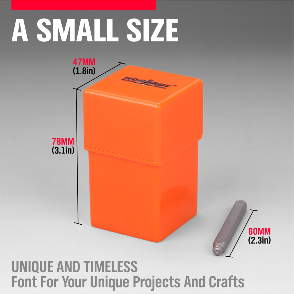 37 pc 1/8 in Steel Metal Punch Letter & Number Stamp Kit Set