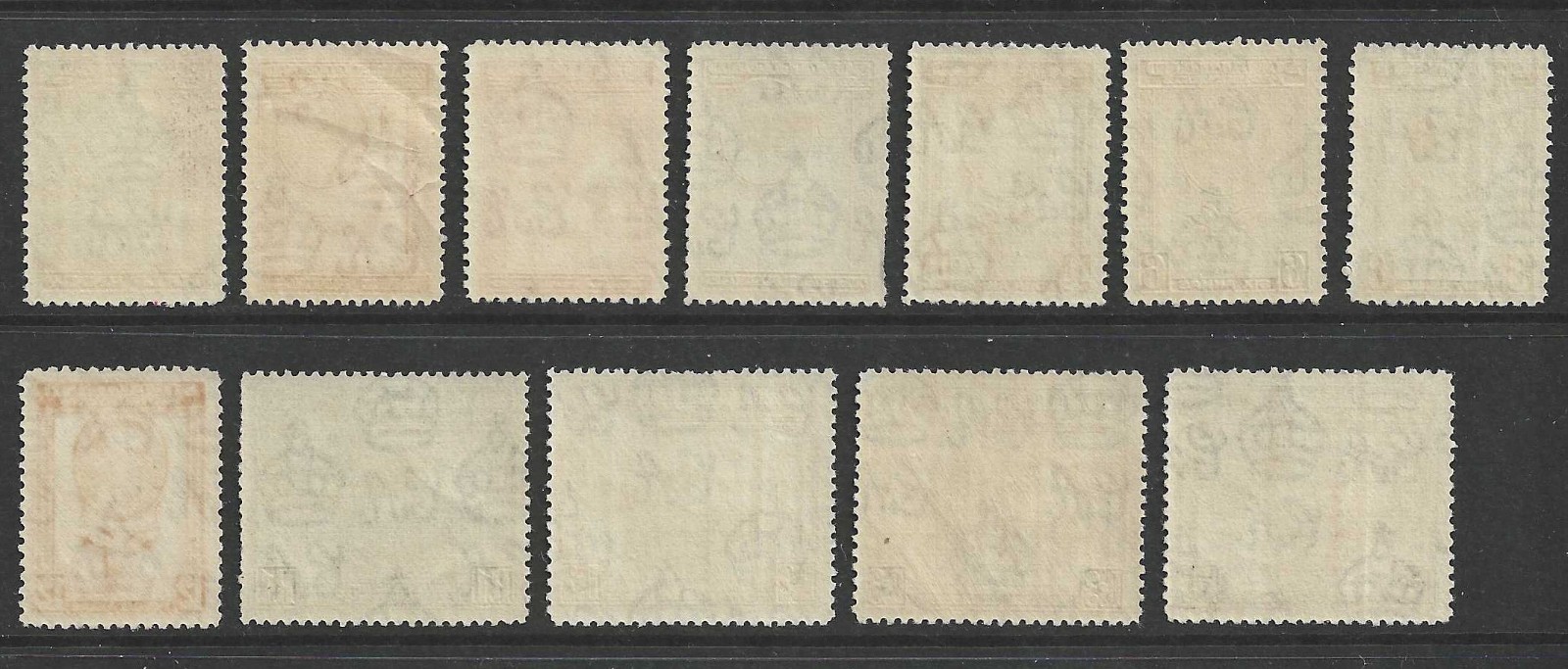 SOMALILAND SG93/104 1938 KGVI, Full set of 12, Unmounted Mint