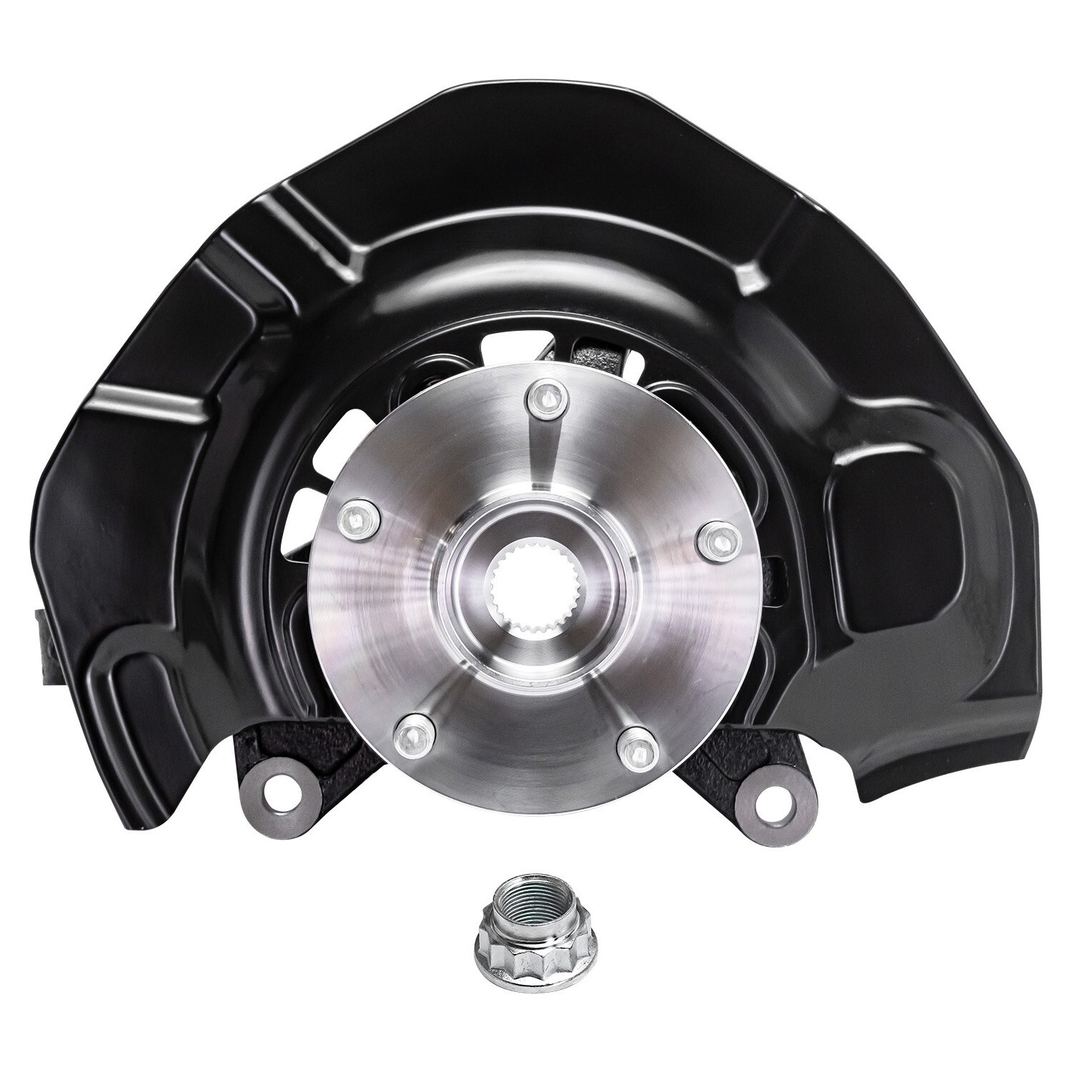 Pair Front Steering Knuckle & Wheel Hub Bearing for 2007 2008-2011 Toyota Camry