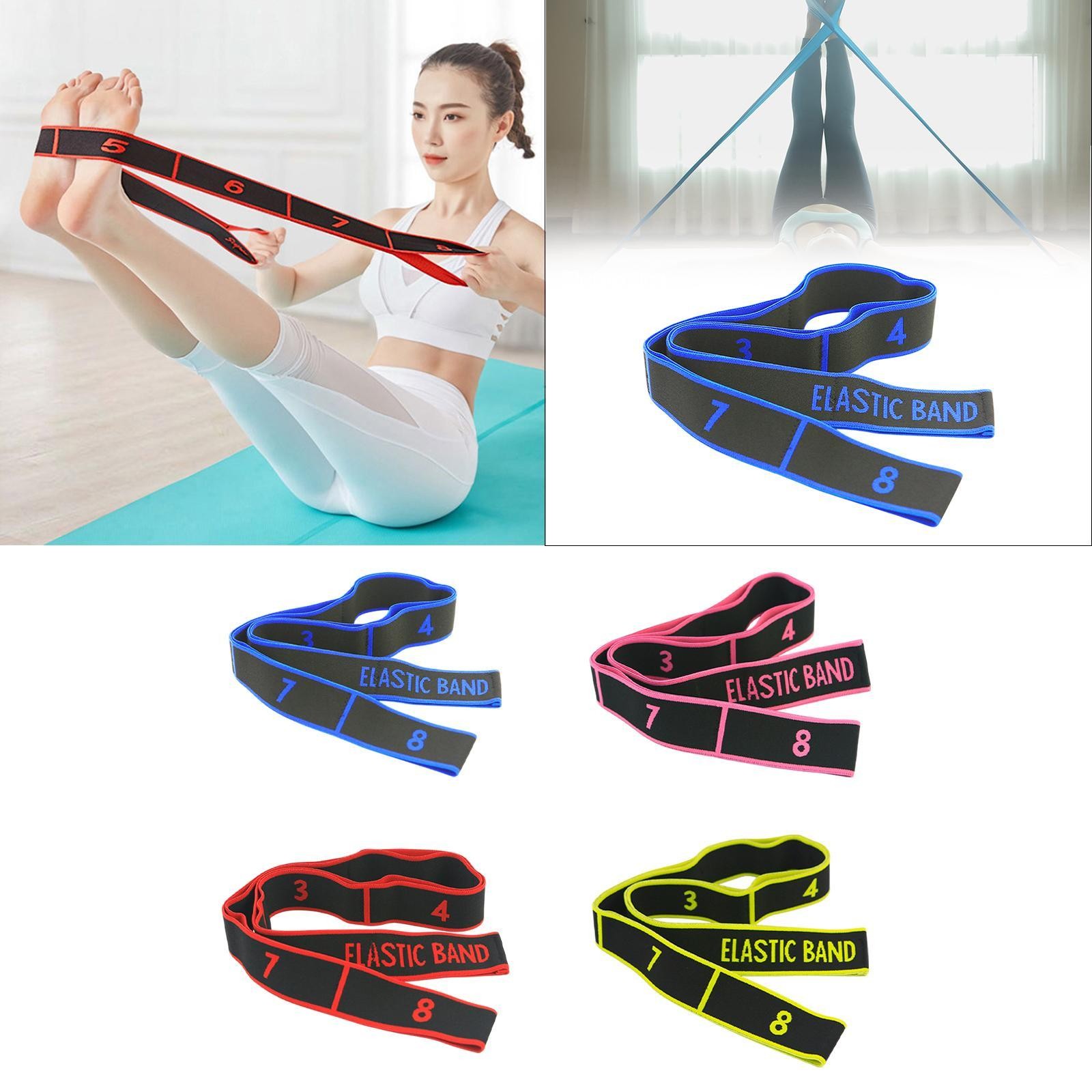 Yoga Stretch Strap Resistance Band Stretching Equipment Multipurpose for Working