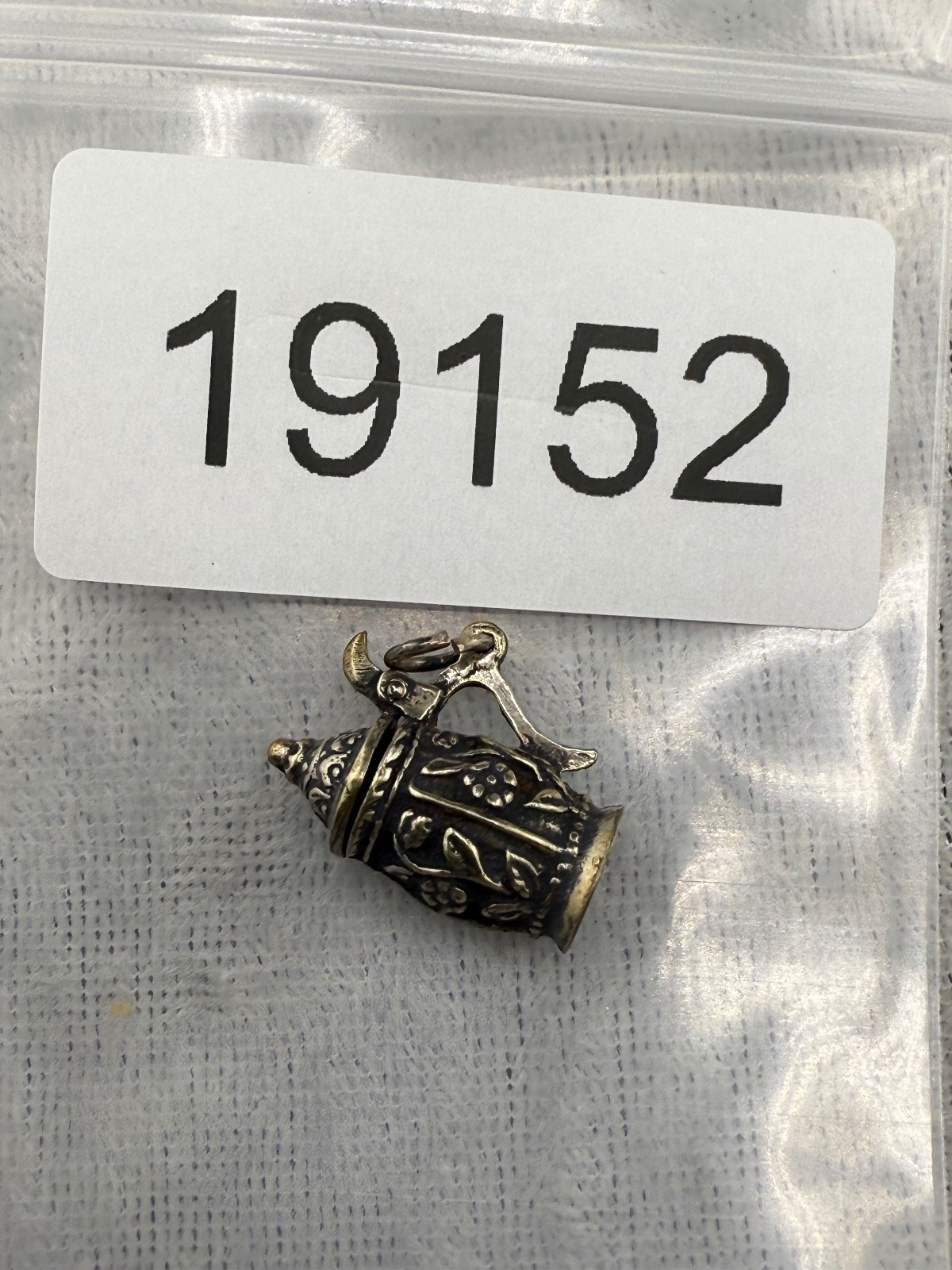 Vintage German Beer Stein Charm 835 Silver