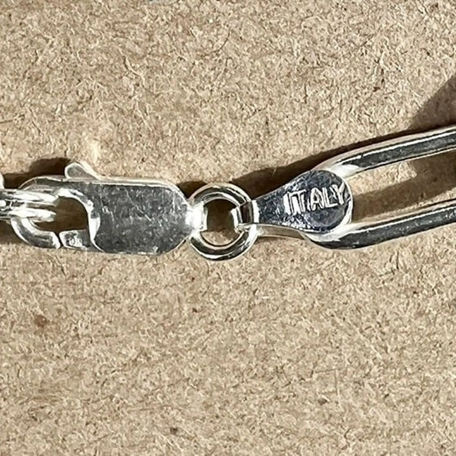 NEW $128 Sundance 7-8" Adjust. Sterling Silver Italy Paperclip 925 Link Bracelet