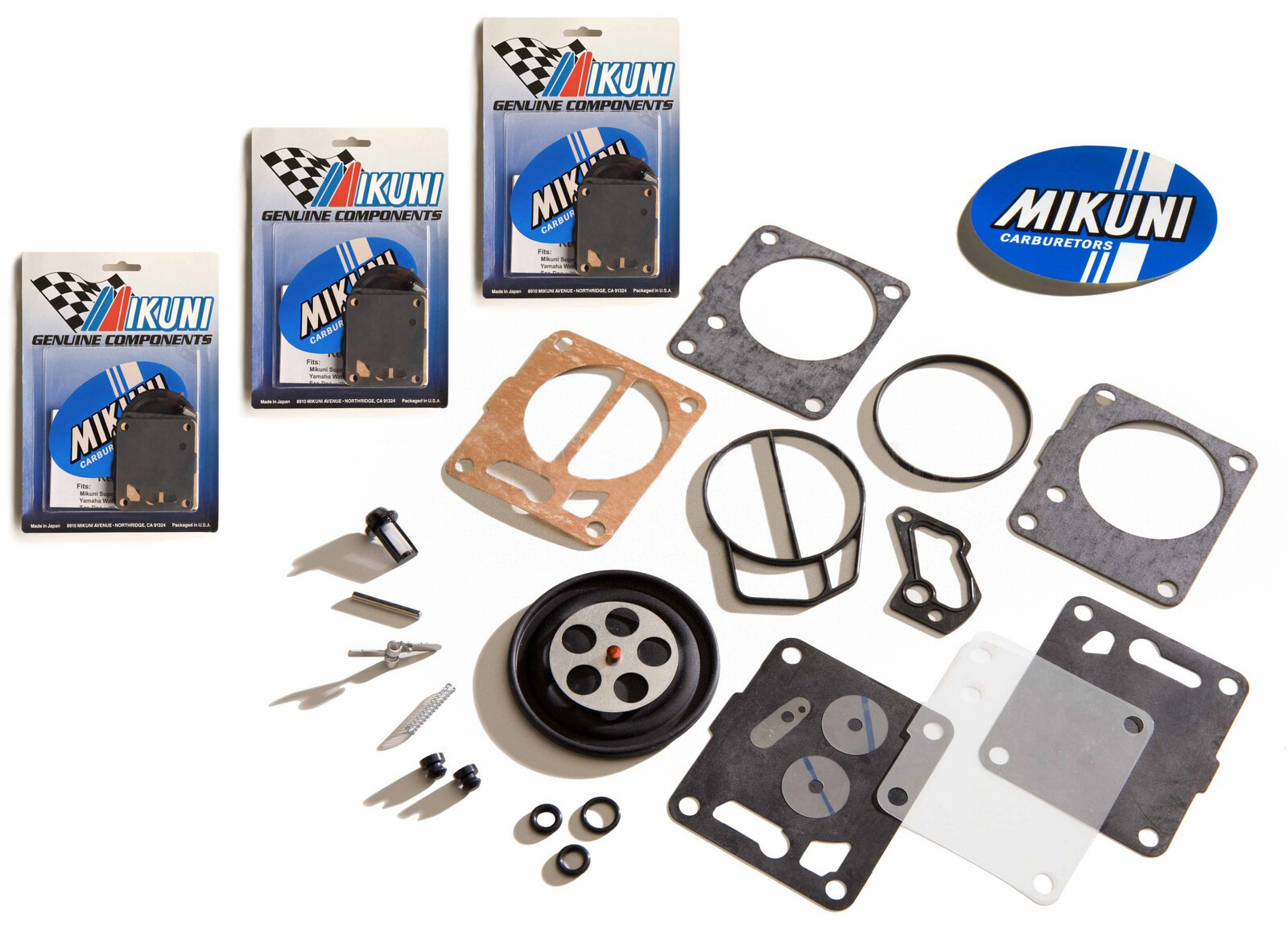 Genuine Mikuni Triple Carb Rebuild Kit Polaris SL SLT SLTH 650 750 780 785