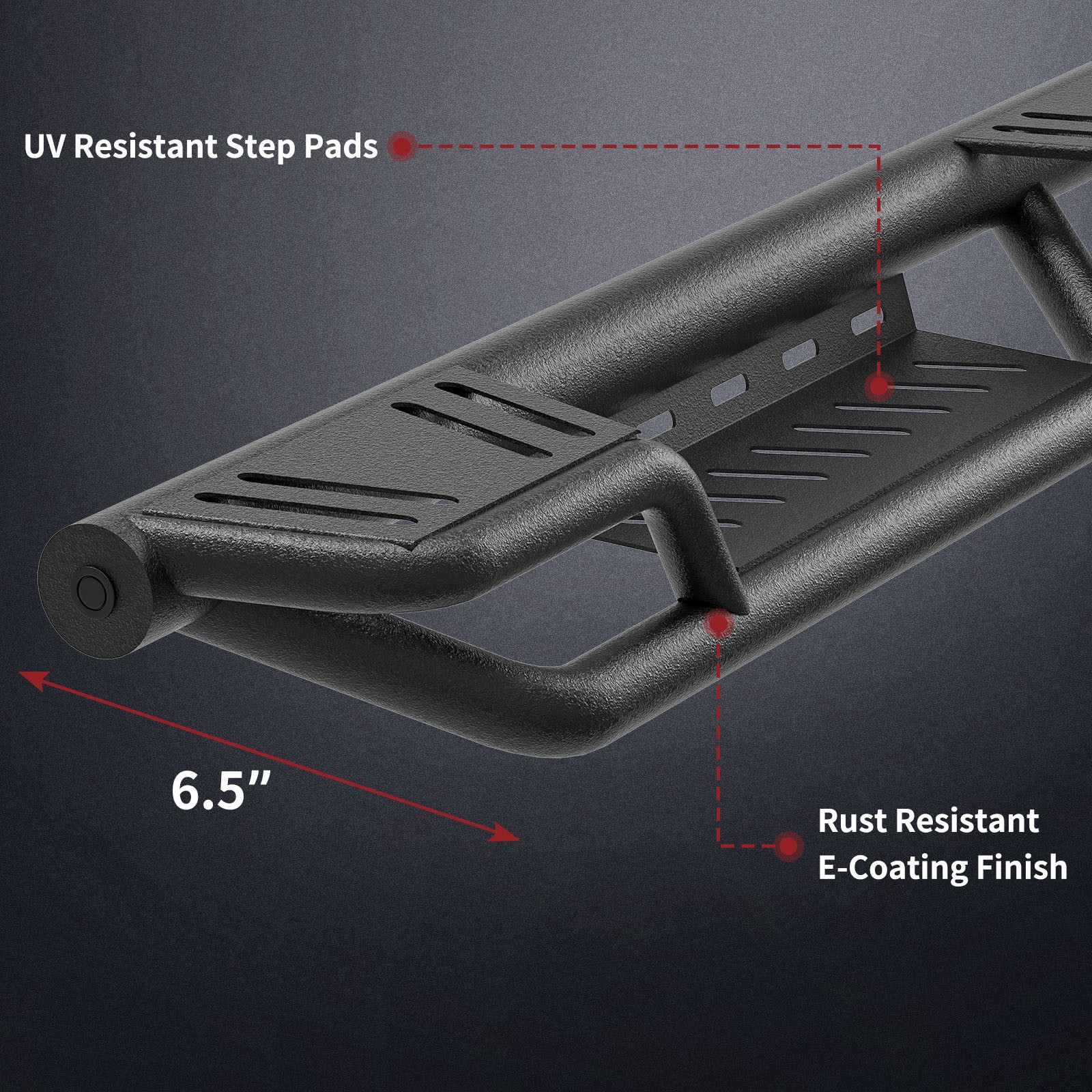 Running Boards For 09-18 Dodge Ram 1500 /10-24 2500 3500 Crew Cab Side Steps