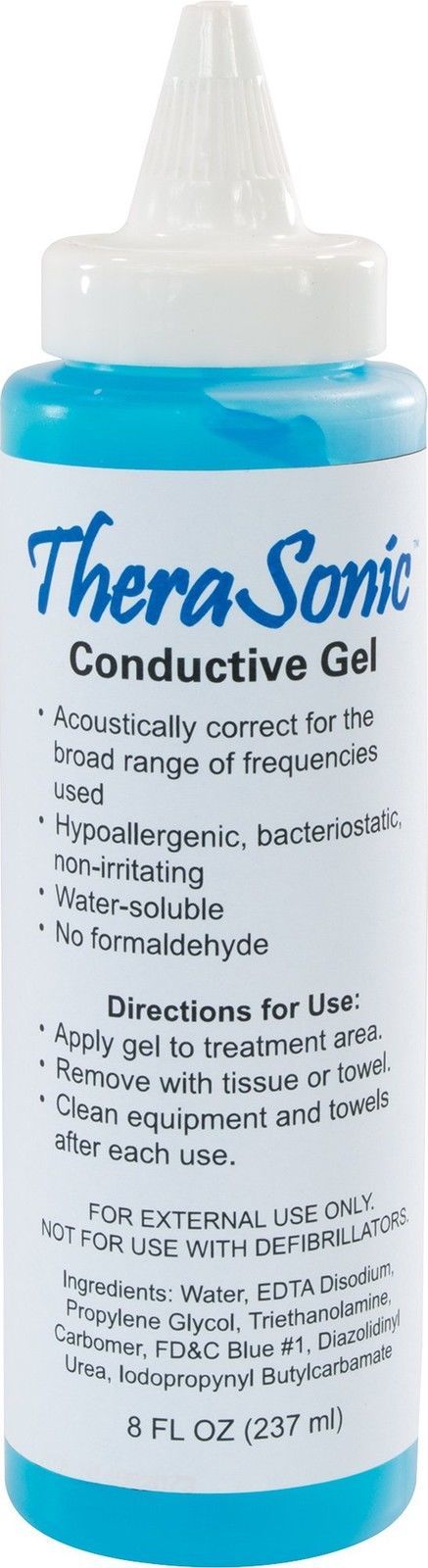 TheraSonic LS5288 Conductive Gel 8 oz. Bottle Blue New (AQUASONIC REPLACEMENT
