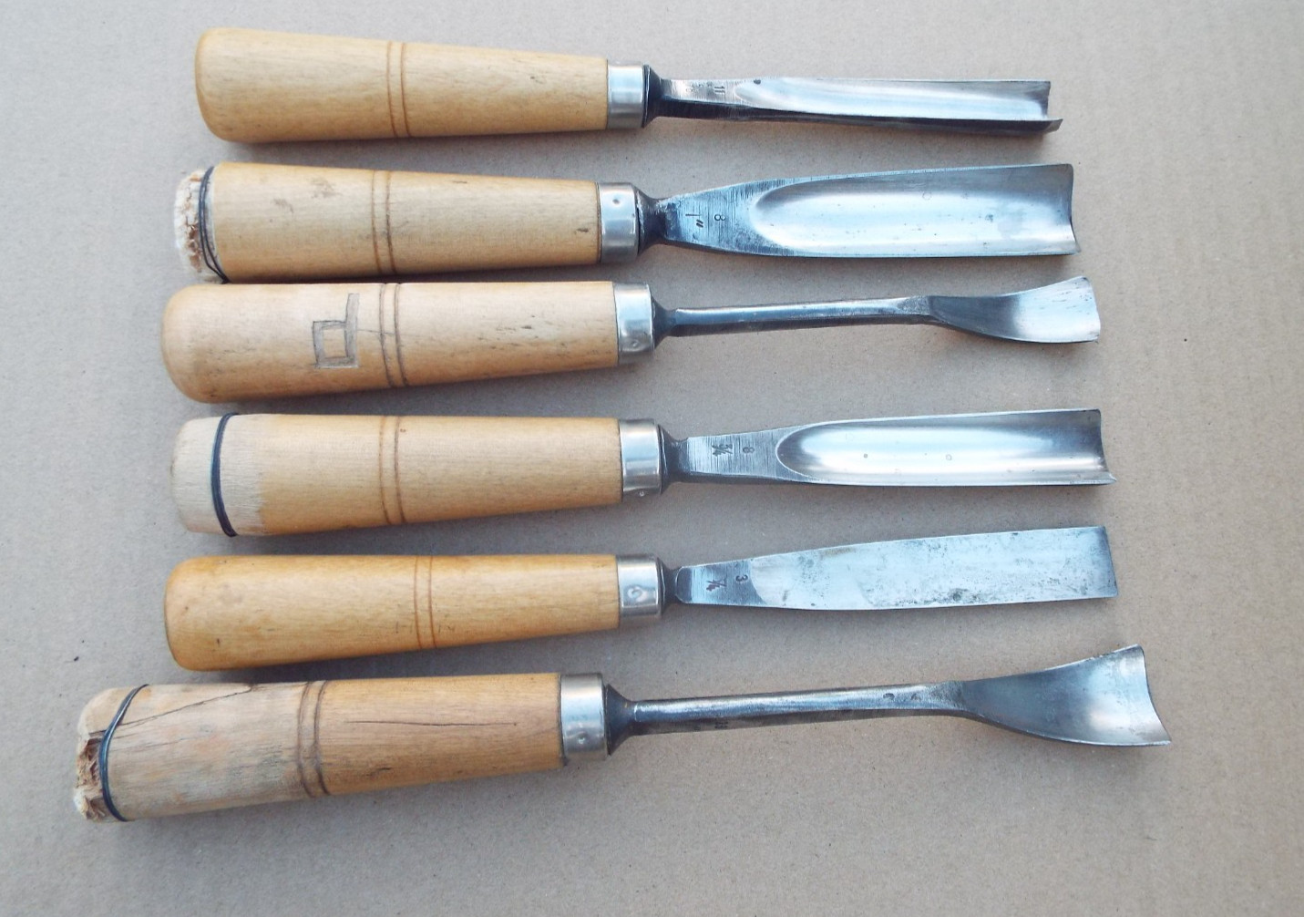 Sculpture Associates Germany Vintage Carving Tool Gouge Chisel Set