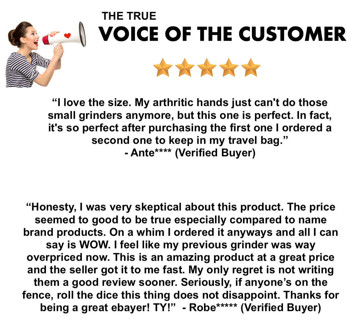 Herb Grinder - Large 3" inch, Plus Smell Proof Storage-FREE SHIPPING & RETURN