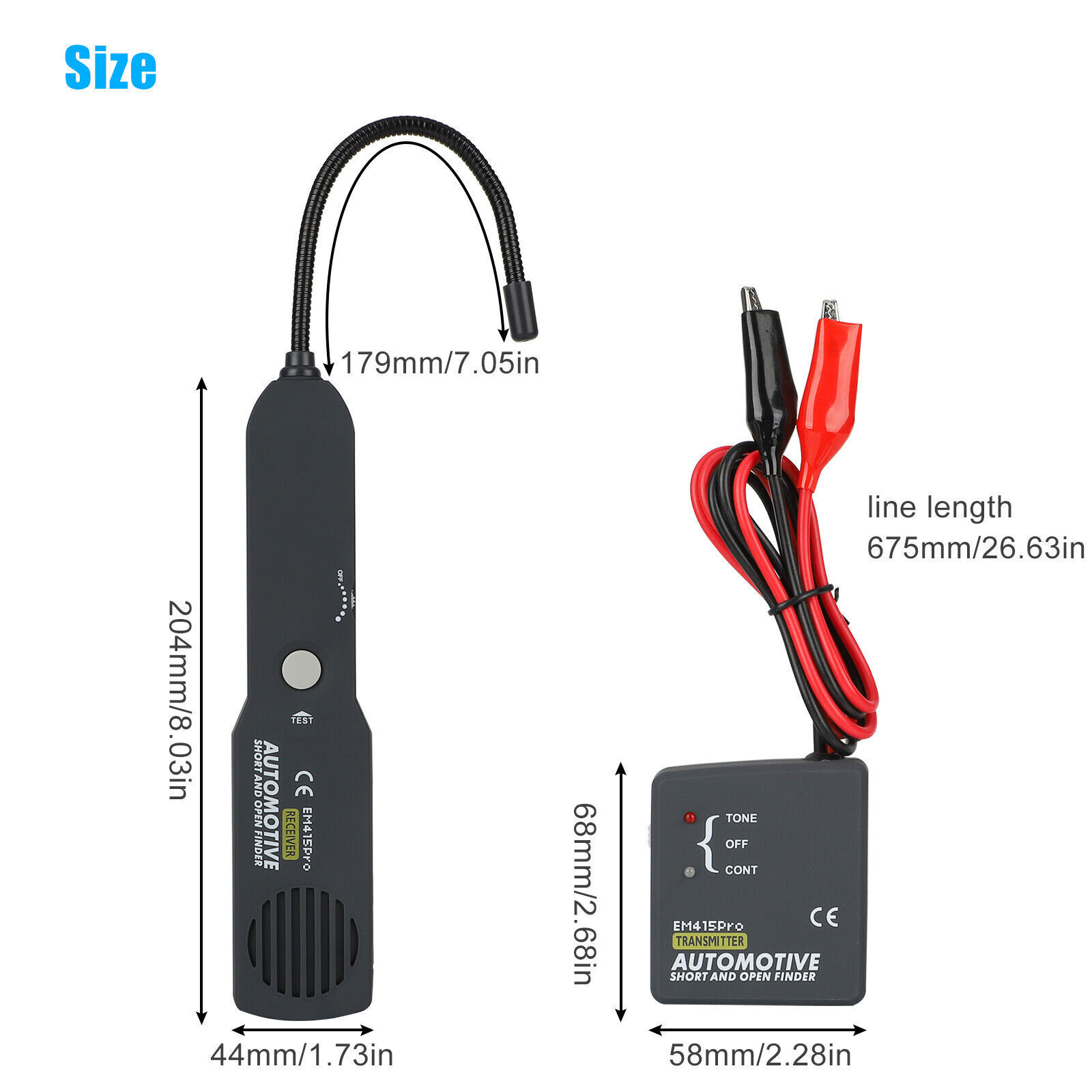 EM415Pro 6-42V Automotive Short Open Finder Circuit Tester Car Wire Tracker Tool