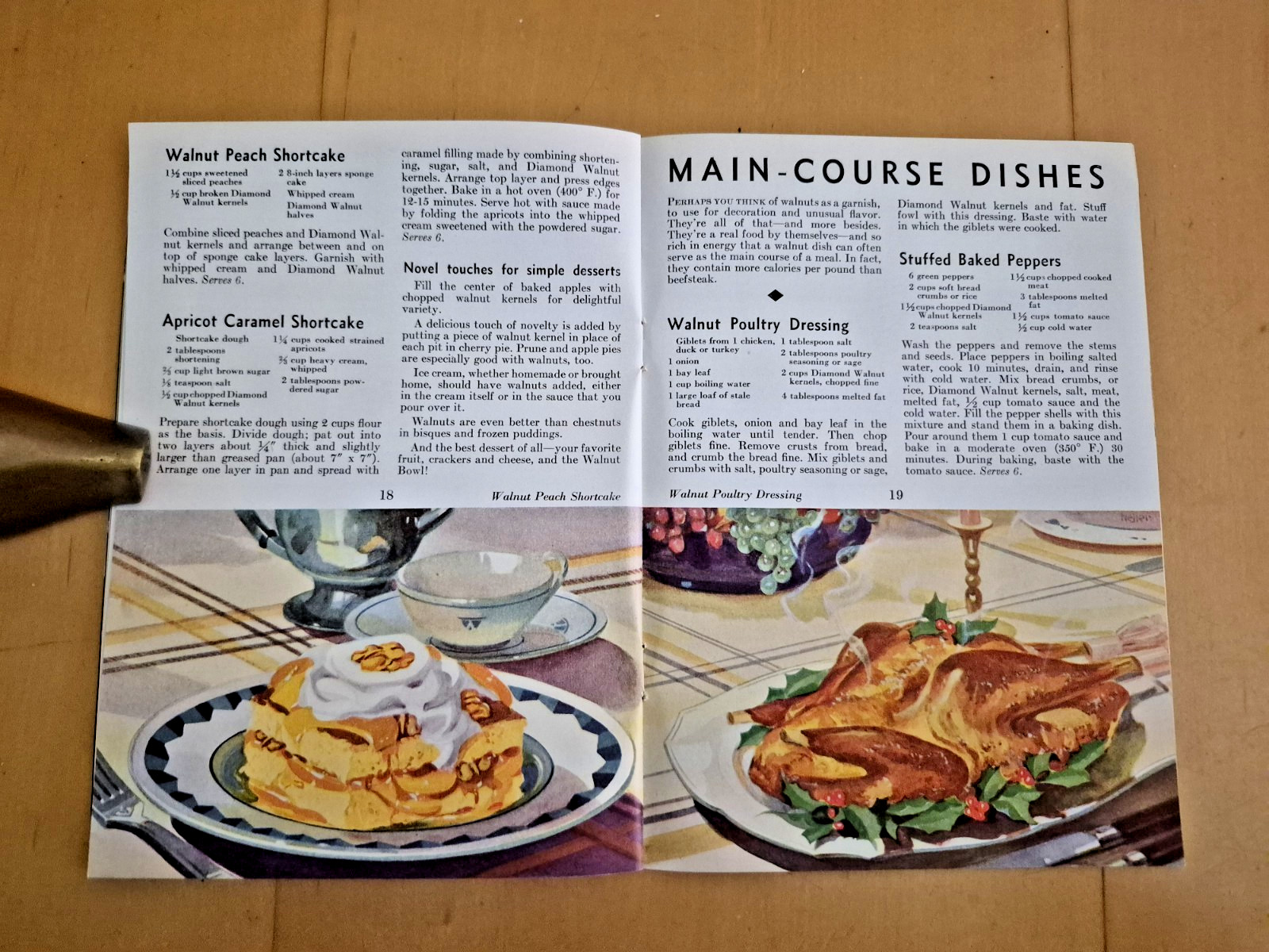 Vintage 1935 Diamond Walnuts TO WIN NEW COOKING FAME JUST ADD WALNUTS Booklet