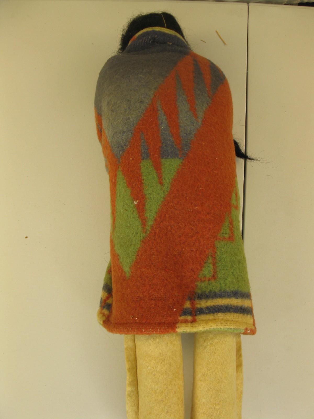 Vintage Native American Skookum Doll - 16” Composition Dated 1944