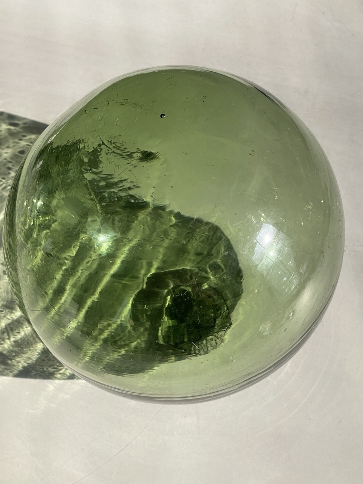Vintage Green Glass Fishing Float German Heye Glas Atlantic Ocean Decor Find