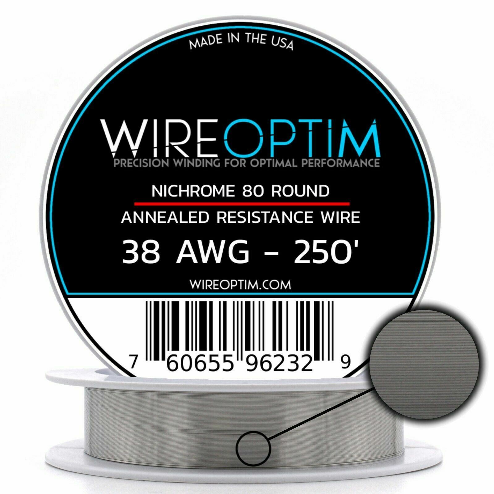 Nichrome 80 AWG 16 18 20 22 24 26 28 30 32 Gauge 25' 50' 100' 250' 500' 1000'
