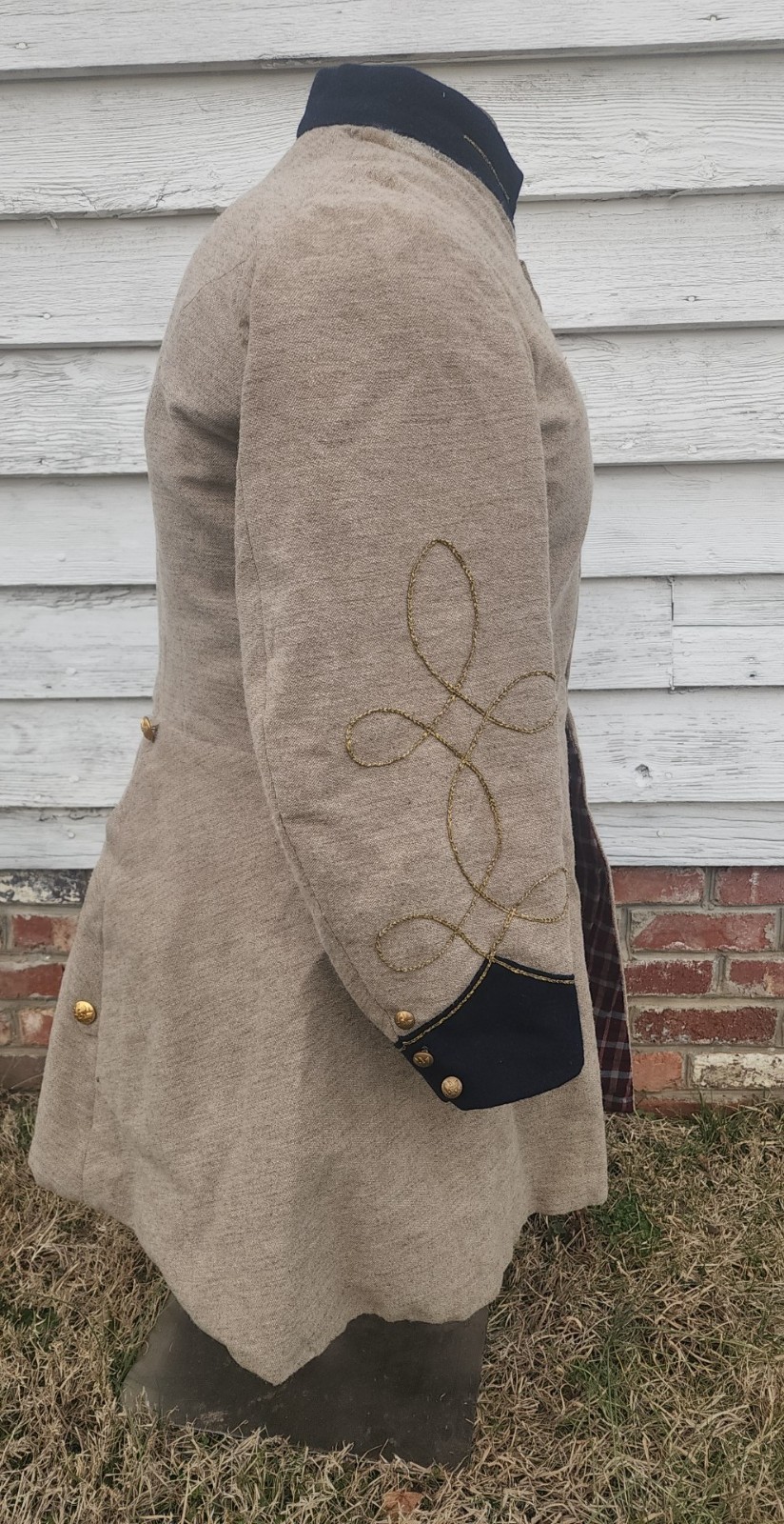 CONFEDERATE FROCK COAT 52R 52 chest & 48 waist Ottis Baker by Bauregards Tailor