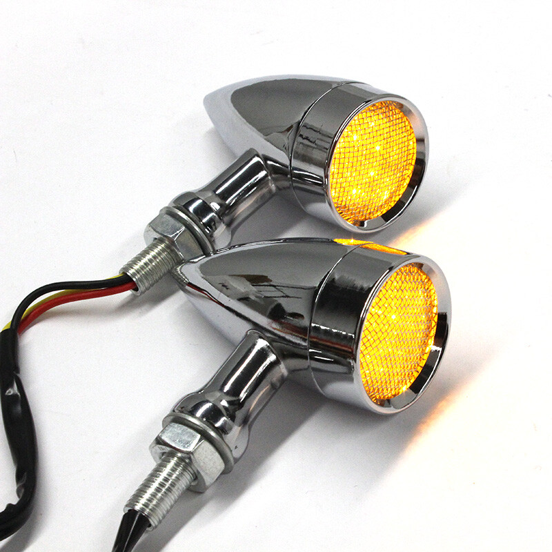 4X LED Turn Signals Blinker Light For Kawasaki Vulcan VN 2000 1700 1500 900 800
