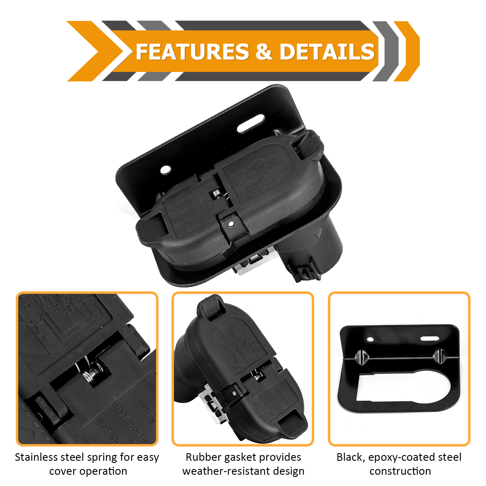 For 2023 2024 2025 Ford Bronco Maverick Trailer Tow Hitch Wiring Connector Plug