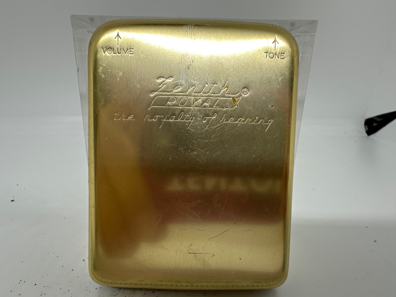 Vintage 1950s Zenith Hearing Aid Model Royal Gold Device Only