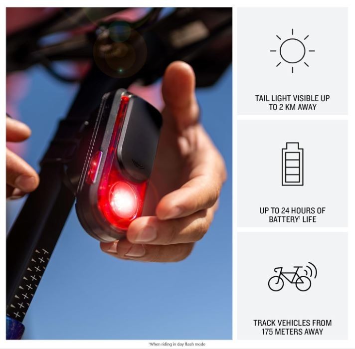 Garmin Varia RearVue 820 Advanced Rearview Radar & Tail Light for Cyclists