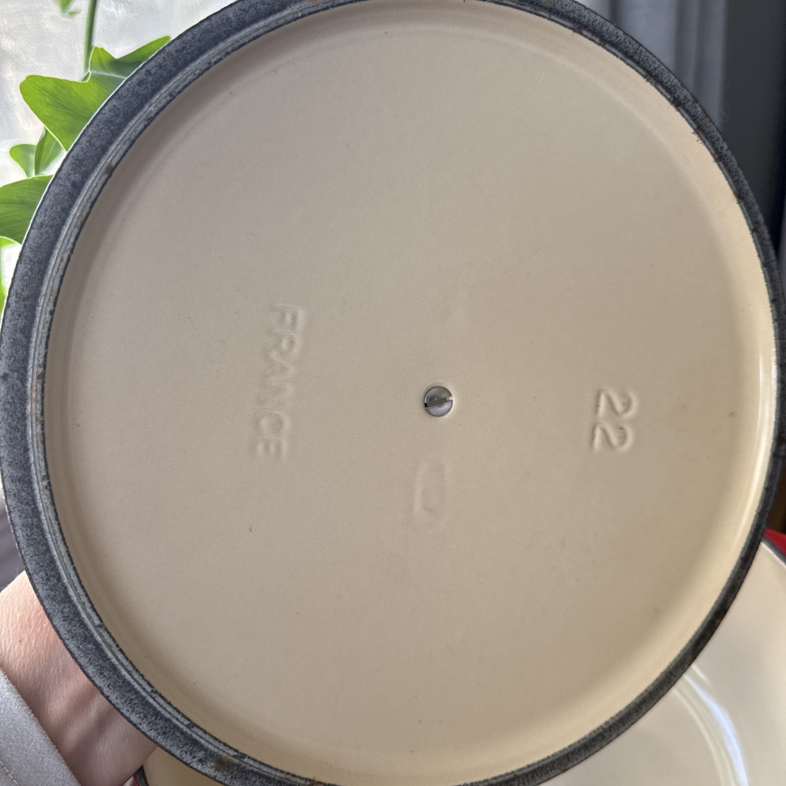 Le Creuset Signature Enameled Cast Iron Dutch Oven in the red 'Cerise' color