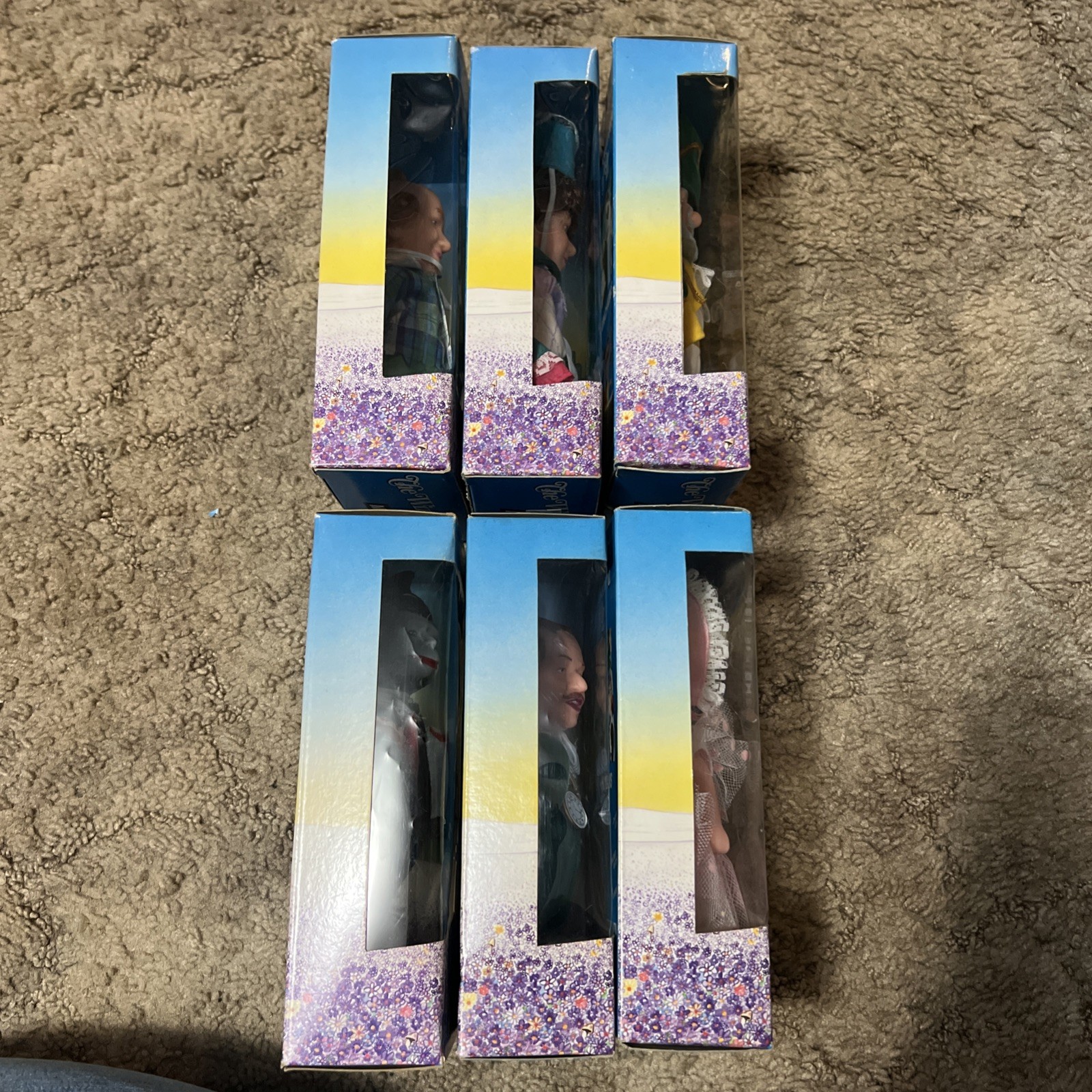 Vintage 1988 The Wizard of Oz Set Of 6 Munchkins 50th Anniversary Dolls