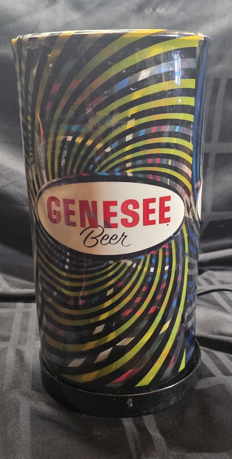 Genesee Beer Psychadelic Spinning Lamp