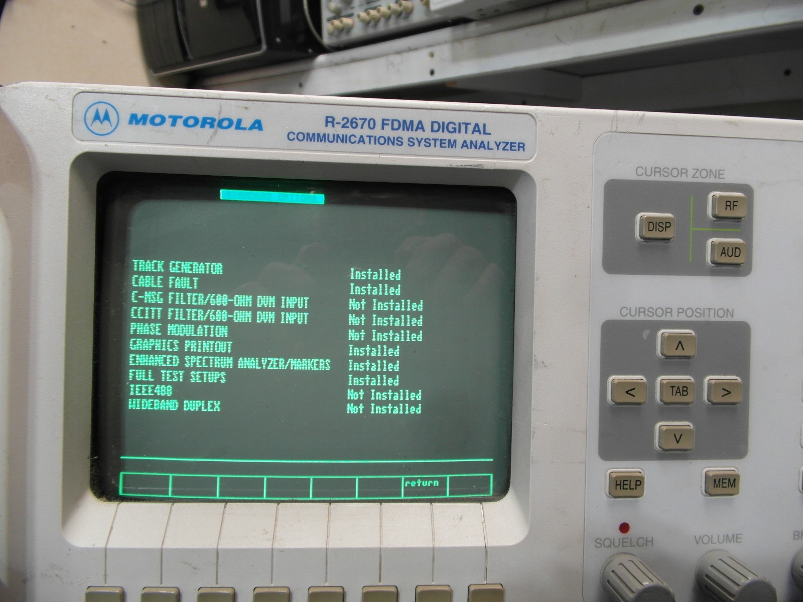Motorola/General Dynamics R2670A Communications Service Monitor CALIBRATD LOADED