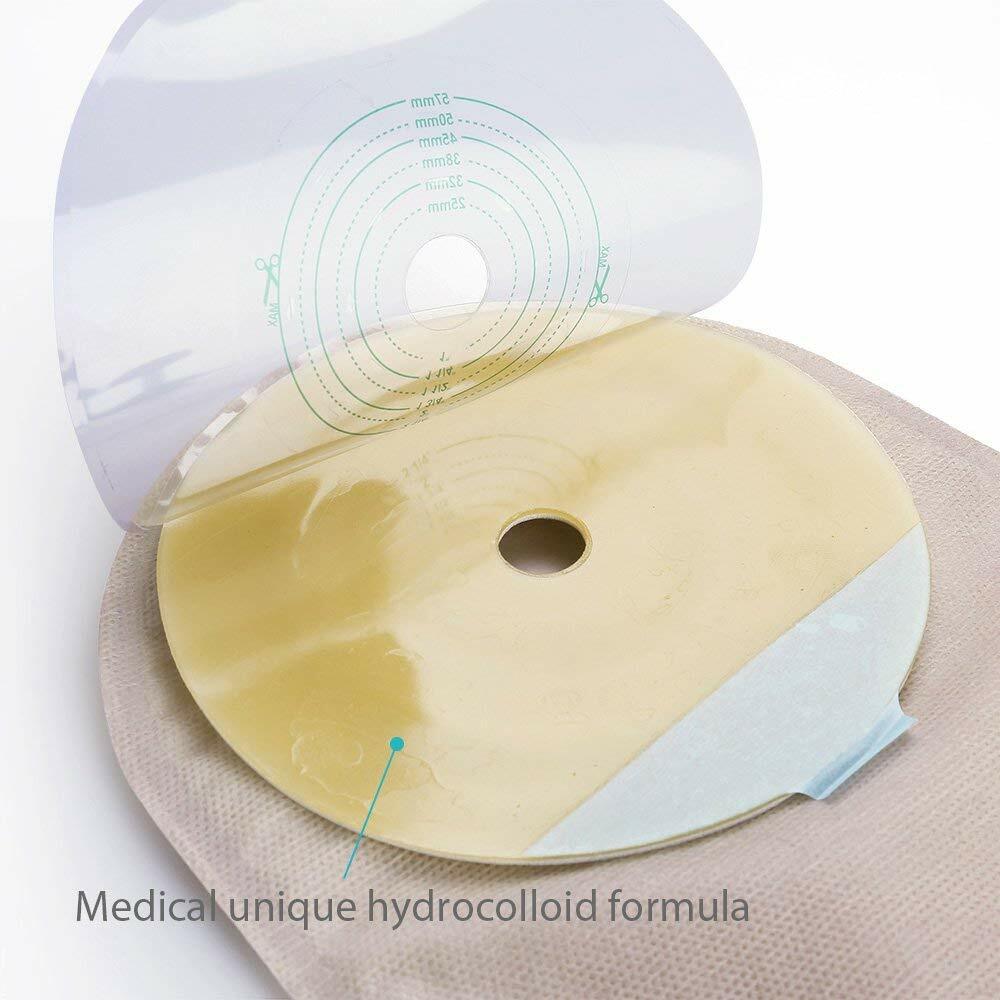 20PCS Ostomy Colostomy Ileostomy Stoma Drainable Closure Pouch Bag