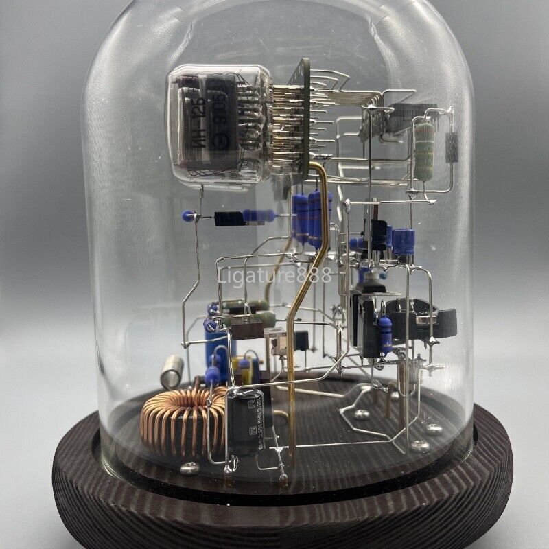 Classic Vintage IN-12 Nixie Tube Clock Kit DIY Unassembled w/ Glass Case Remote