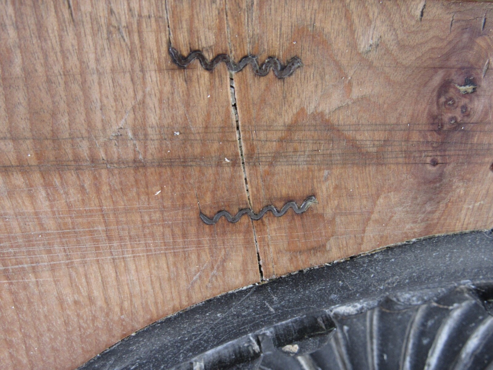 Antique Plaster Cast Molding Mold Wood Block Numbered Architectural Salvage