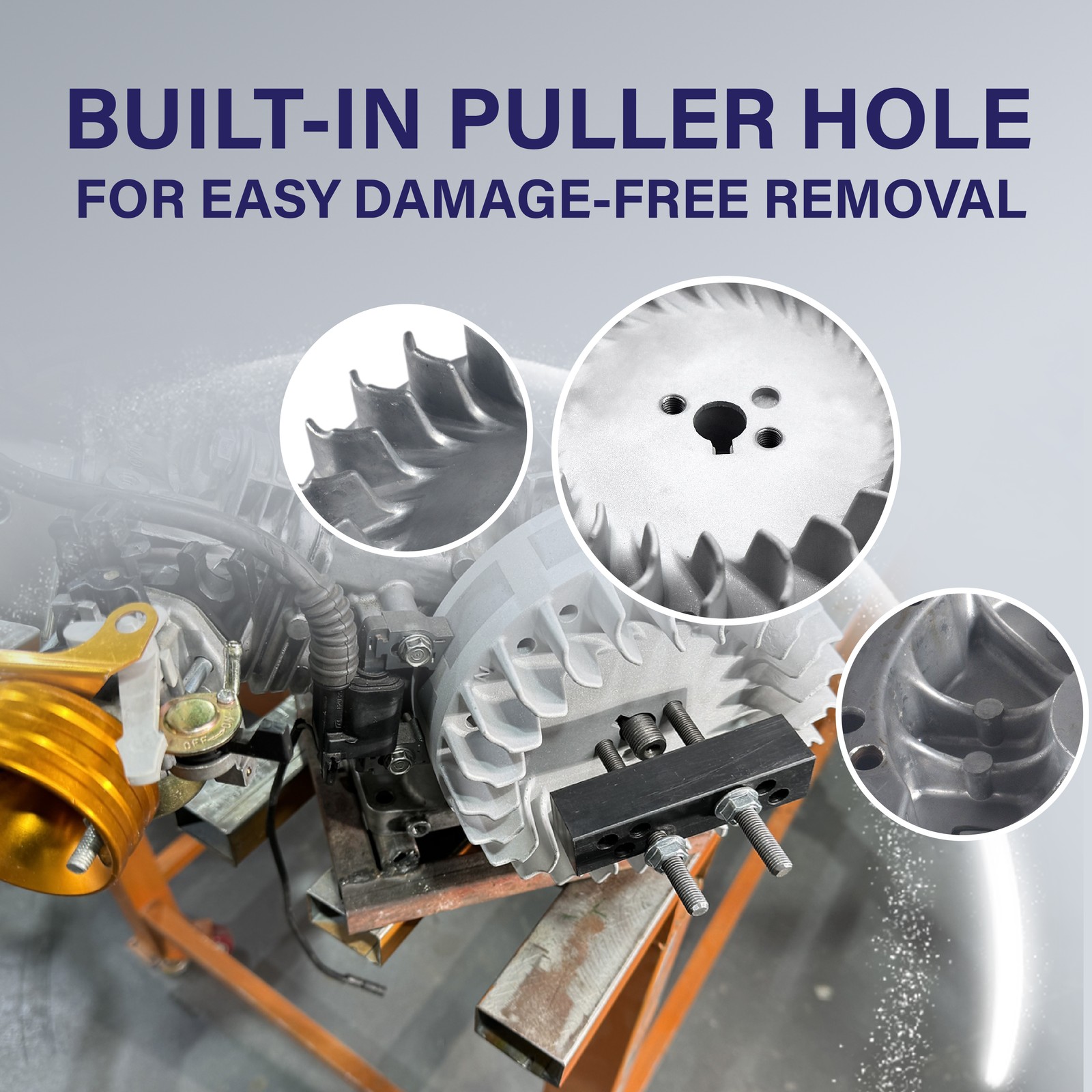 Flywheel 10krpm 3.308" Billet Rod 70mm Flat Top Piston For Predator 212cc 196cc