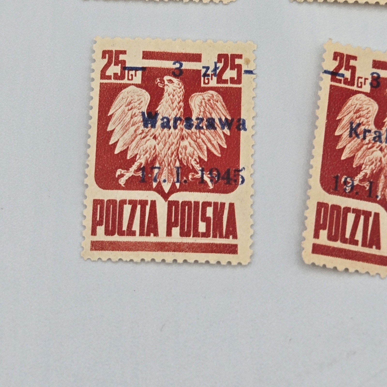 POLAND 1945 Liberation Of Polish Towns Stamps Lot Of 12 Poctza Polska Warszawa..