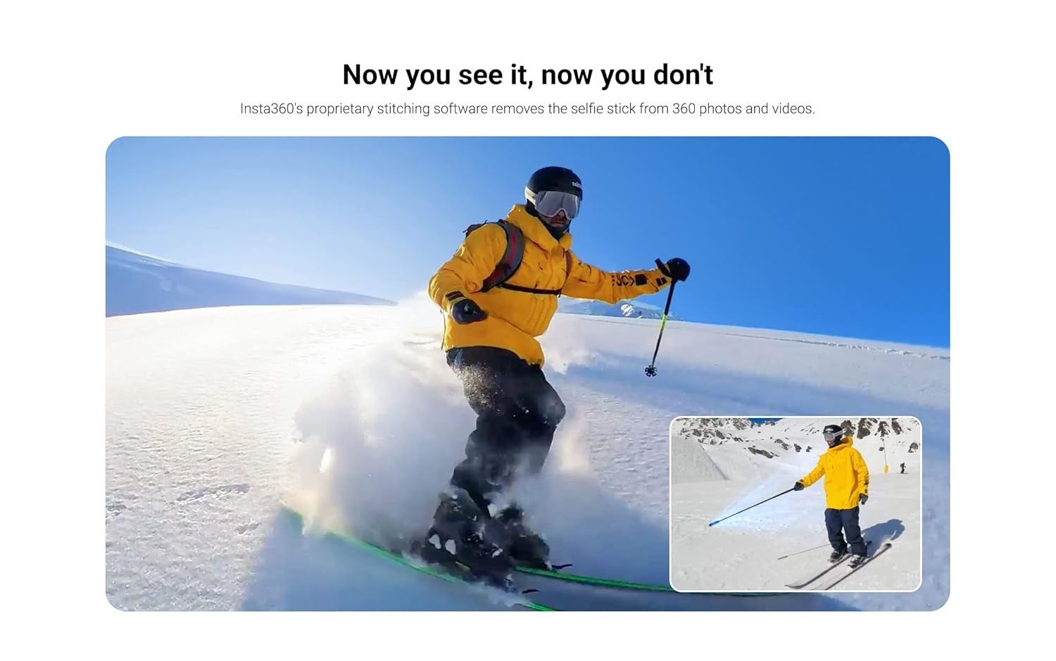 Insta360 Invisible Selfie Stick 72cm Black BRAND NEW!