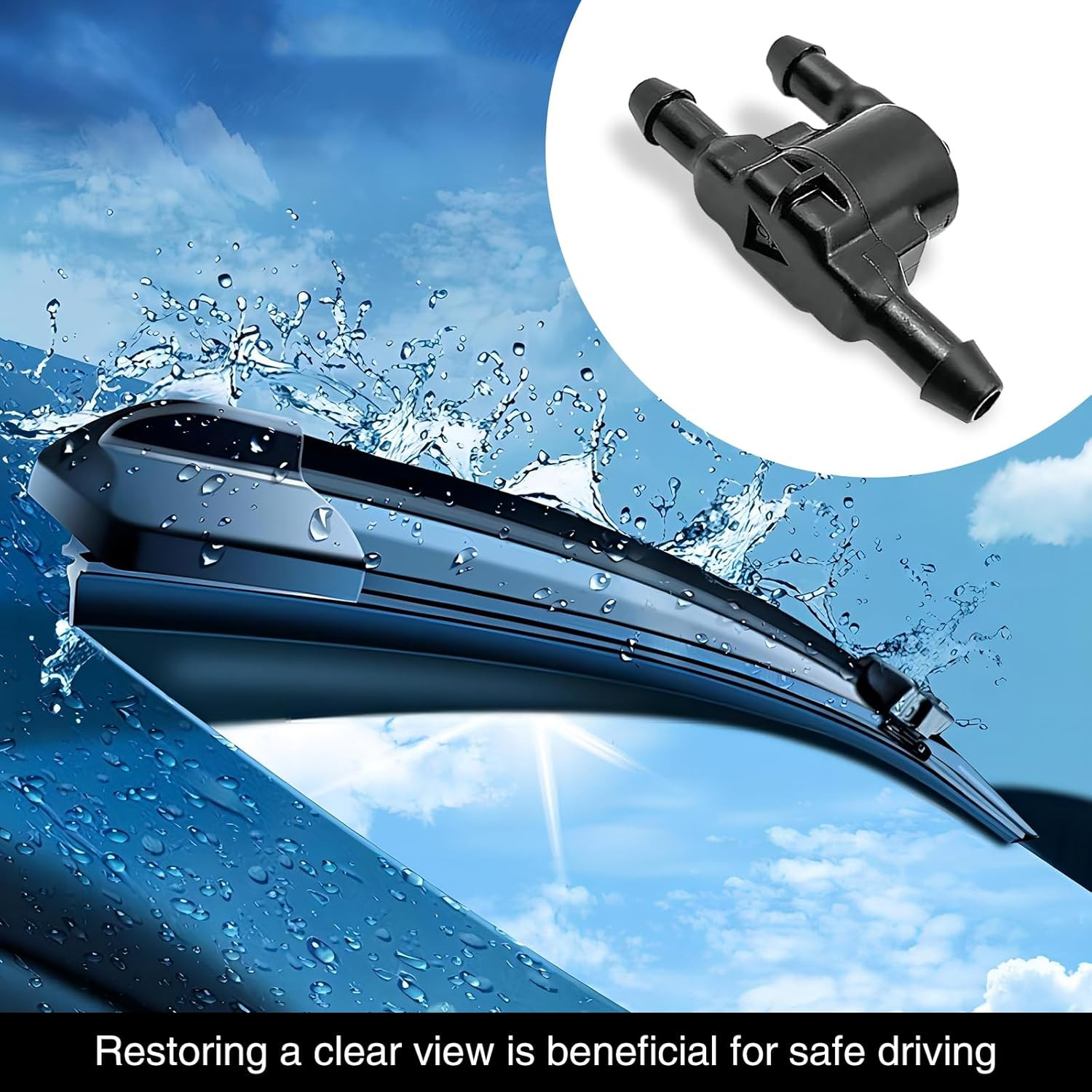 2Pcs Car Windshield Wiper Washer Check Valve For Toyota Lexus 8532128020 NEW