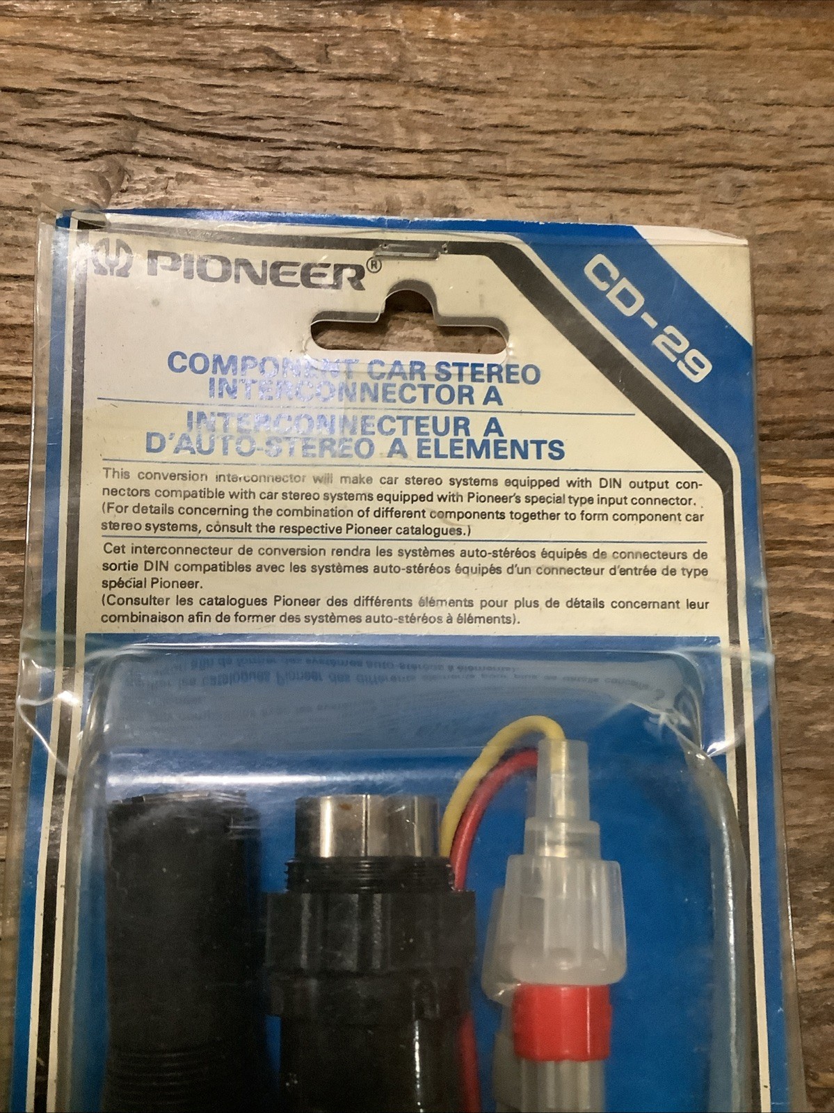 CD-229 Pioneer Component Car Stereo Interconnector A Vintage NOS