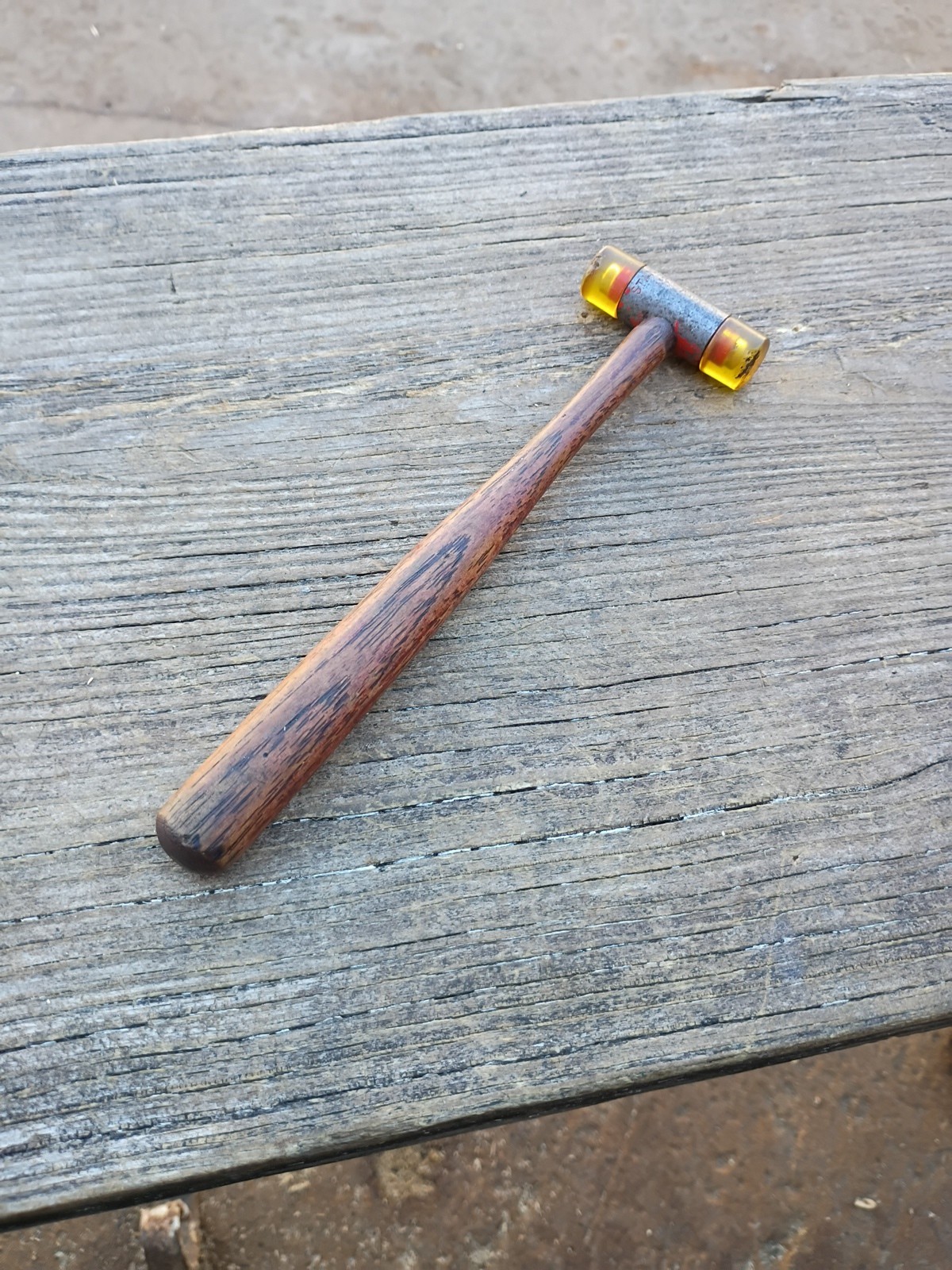 Vintage Stanley No. 592 Small Soft Face Hammer Mallet USA Wood Handle 8 inches