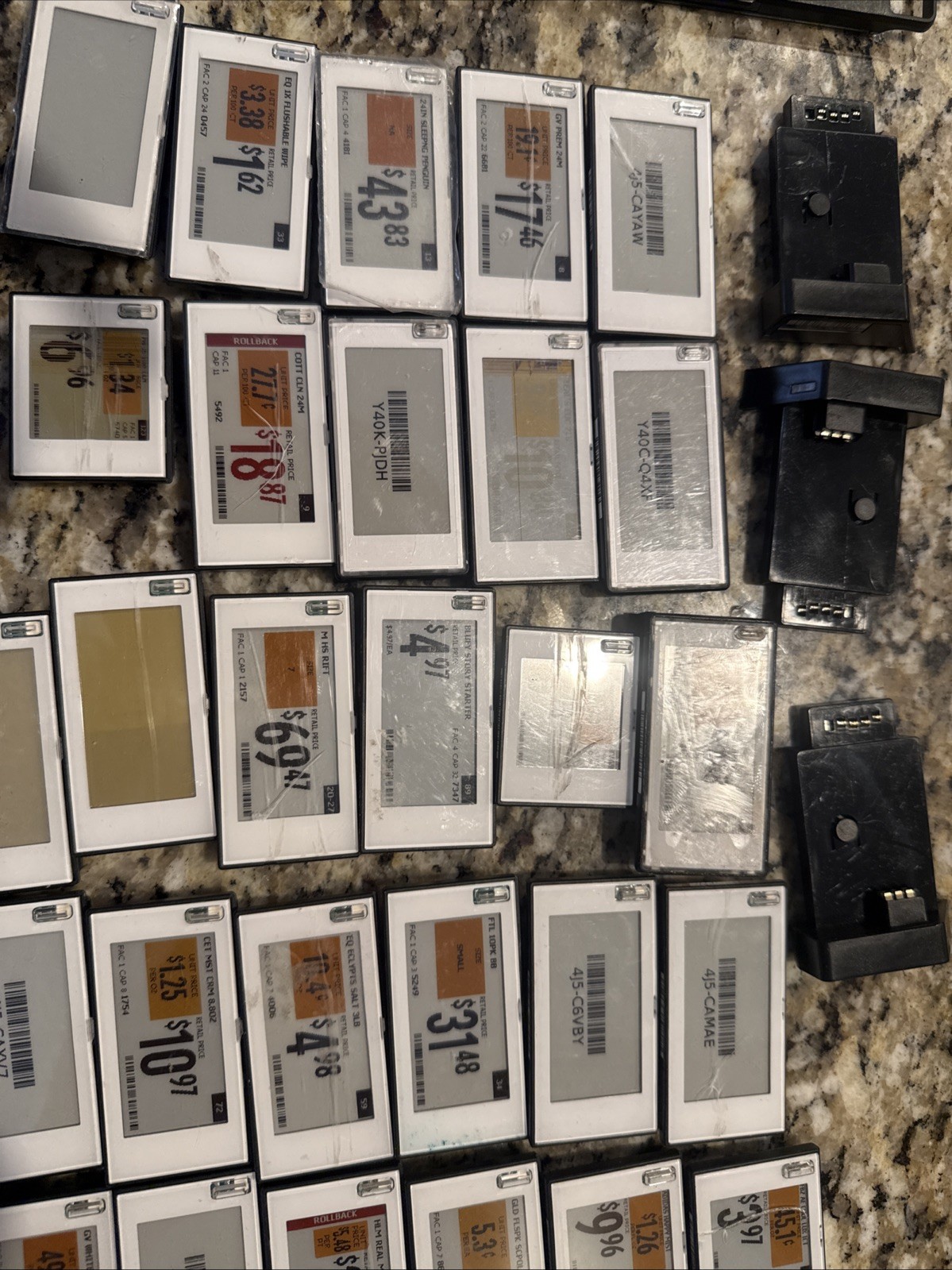 Large Lot of SES-imagotag PU3 Batteries + RC3.1 e-Ink Price Tag Battery