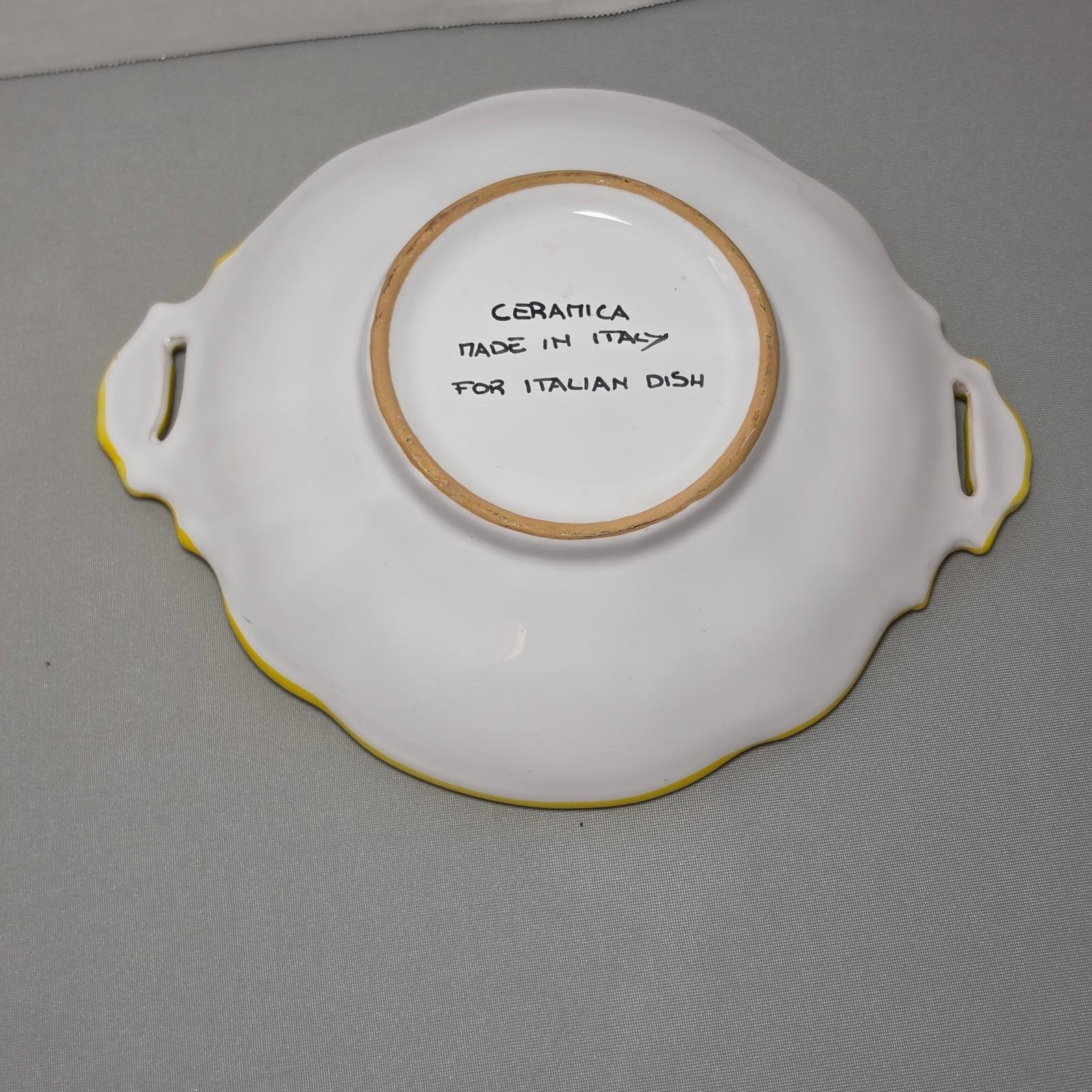 Italian Majolica Dragon Tray Raffaellesco Deruta Inspired Style HandPainted Read